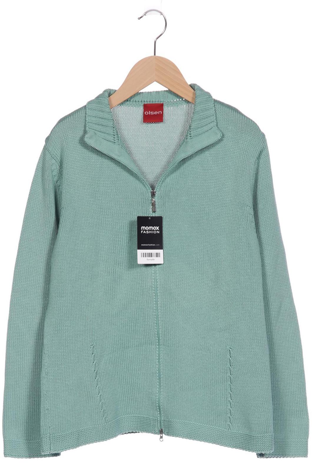 

Olsen Damen Strickjacke, grün, Gr. 42