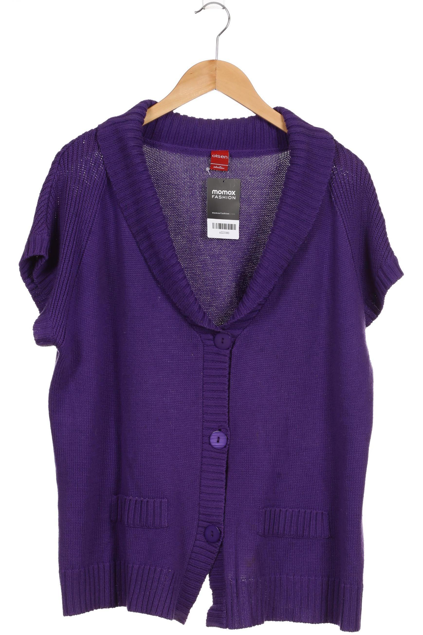 

Olsen Damen Strickjacke, lila, Gr. 48