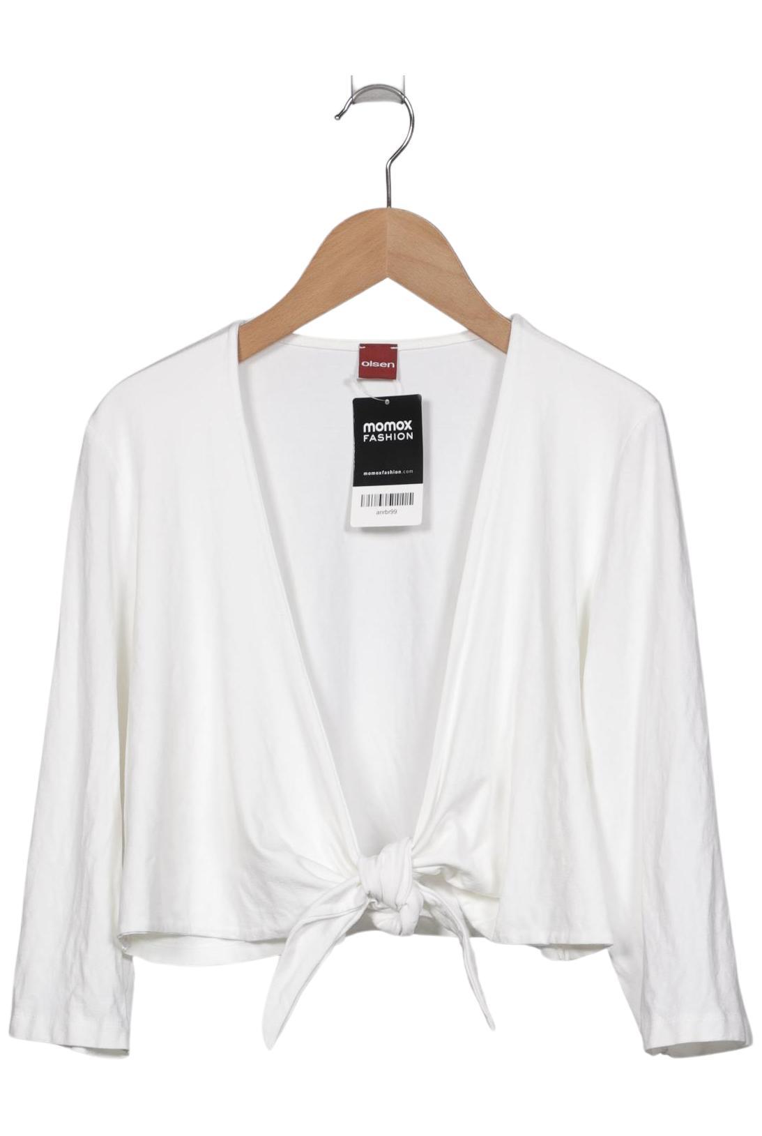 

Olsen Damen Strickjacke, weiß, Gr. 38