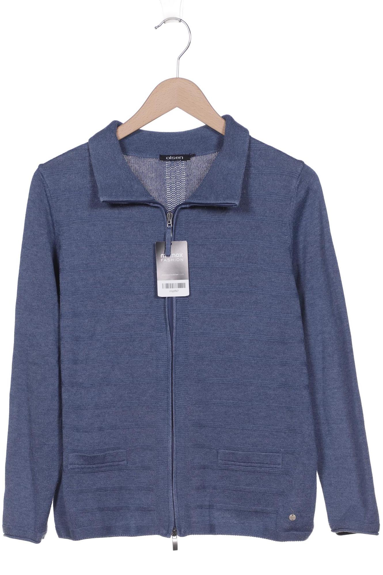 

Olsen Damen Strickjacke, blau, Gr. 42
