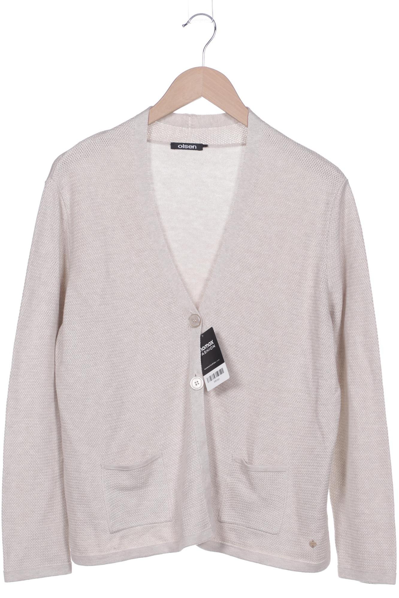 

Olsen Damen Strickjacke, beige, Gr. 44