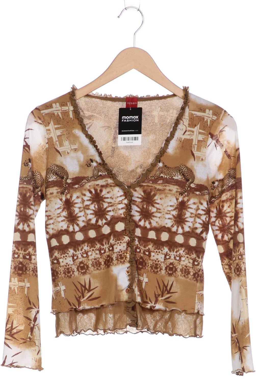 

Olsen Damen Strickjacke, beige, Gr. 36