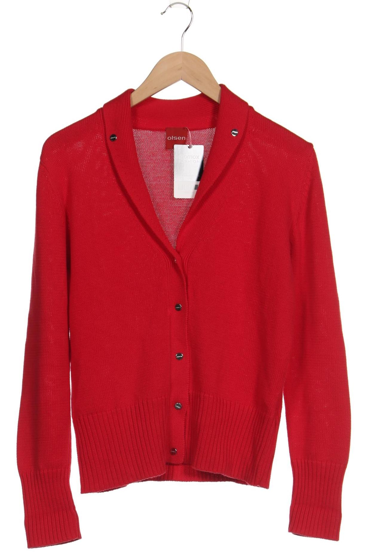 

Olsen Damen Strickjacke, rot, Gr. 40
