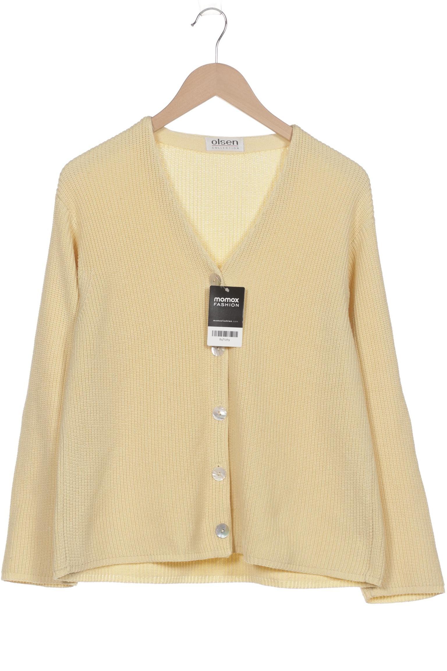 

Olsen Damen Strickjacke, gelb, Gr. 38