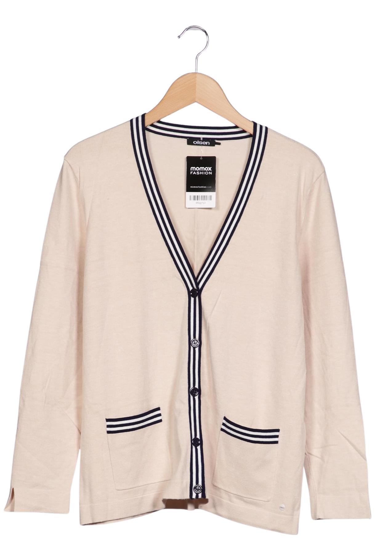 

Olsen Damen Strickjacke, beige, Gr. 42