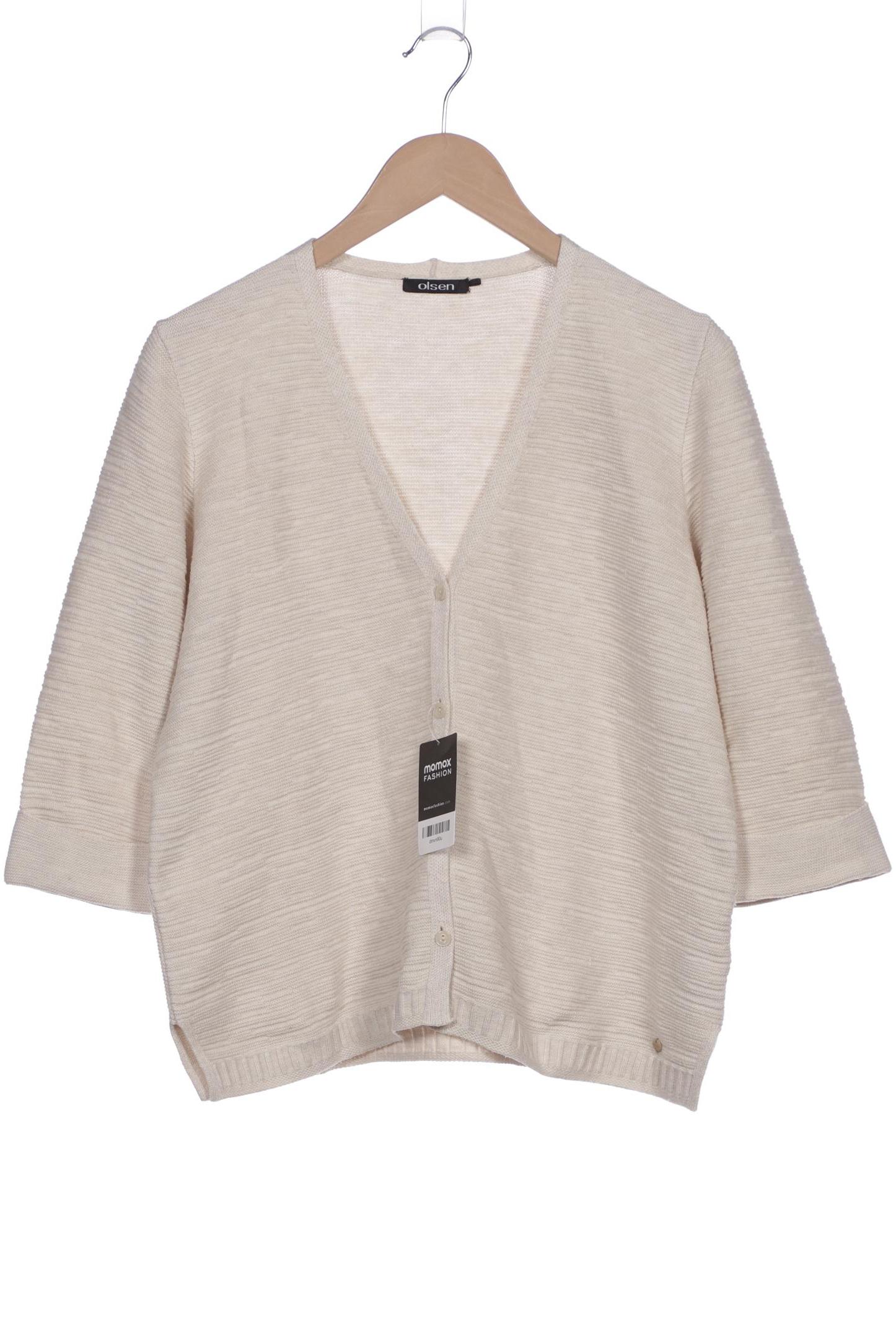 

Olsen Damen Strickjacke, cremeweiß, Gr. 40
