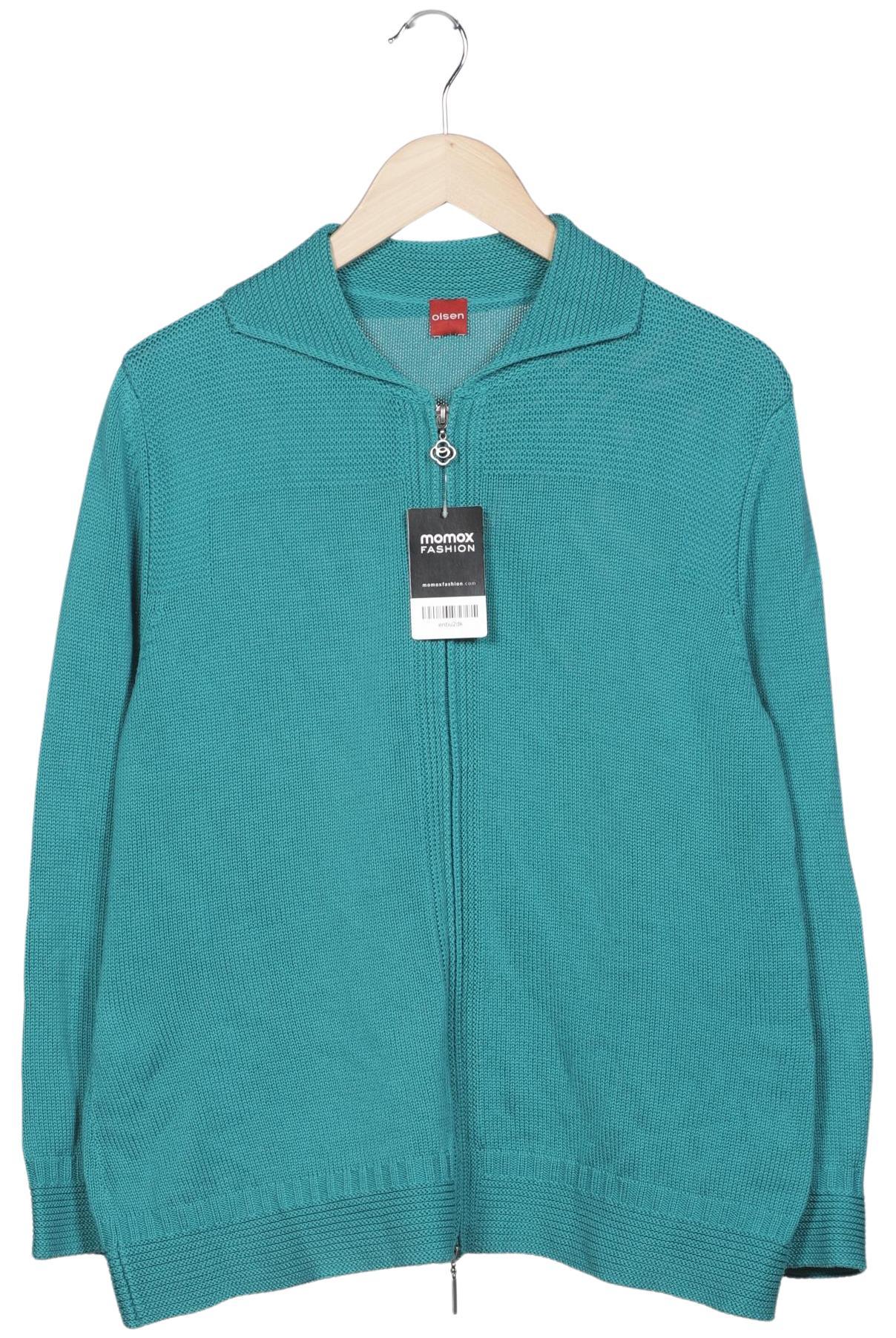 

Olsen Damen Strickjacke, türkis, Gr. 44
