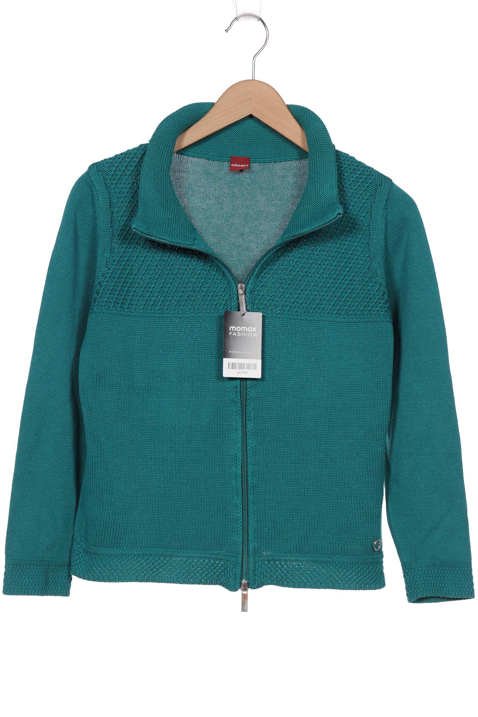 

Olsen Damen Strickjacke, türkis, Gr. 38