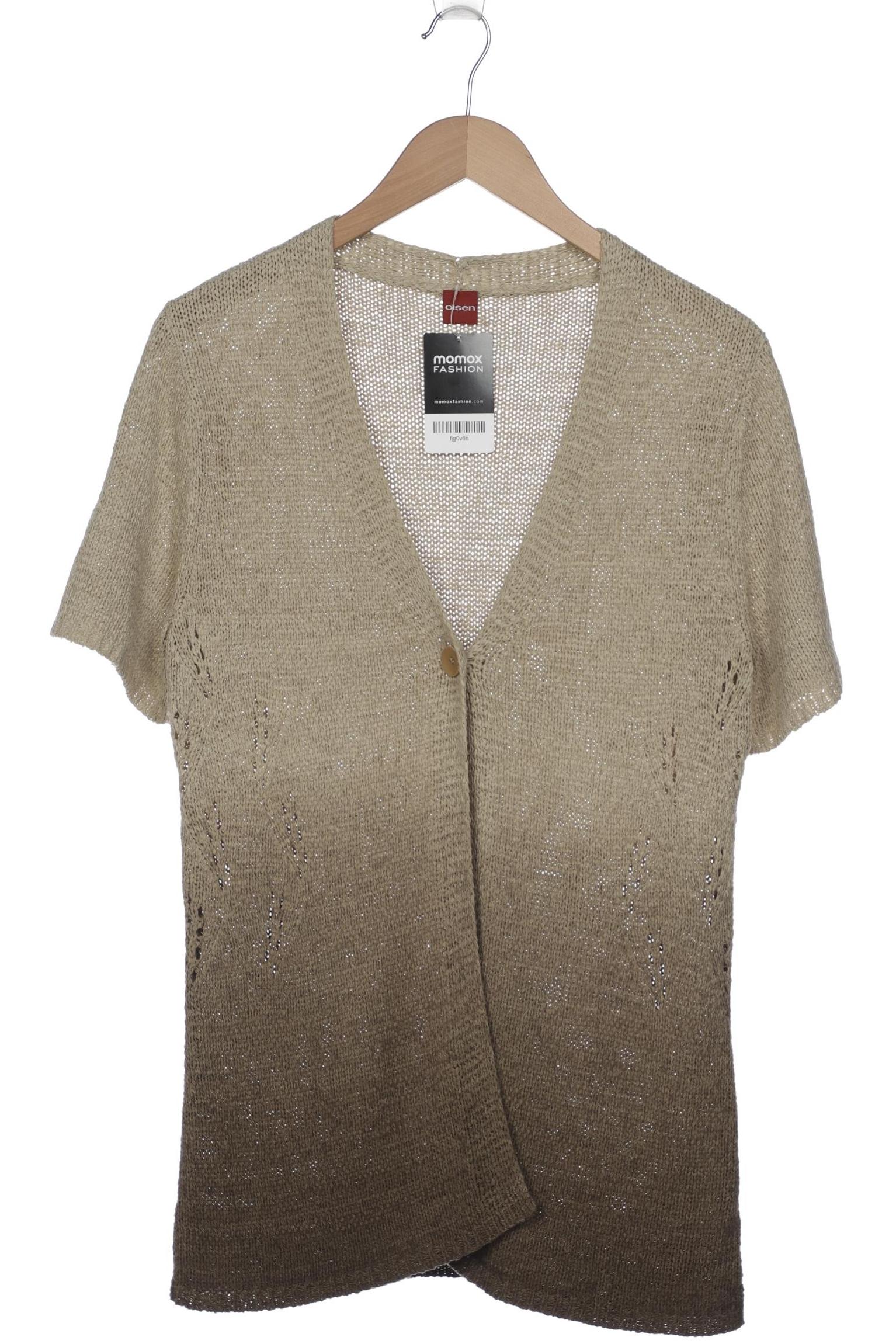 

Olsen Damen Strickjacke, beige, Gr. 38