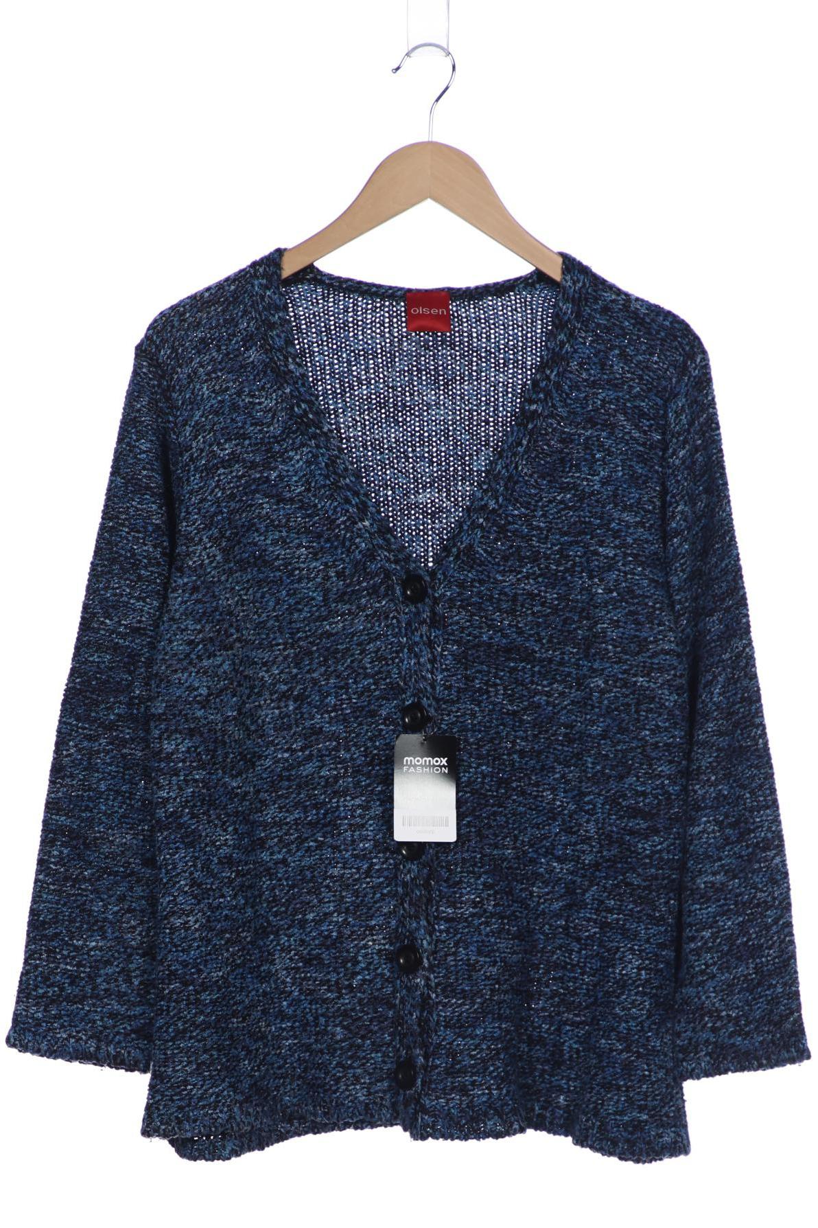 

Olsen Damen Strickjacke, blau, Gr. 48