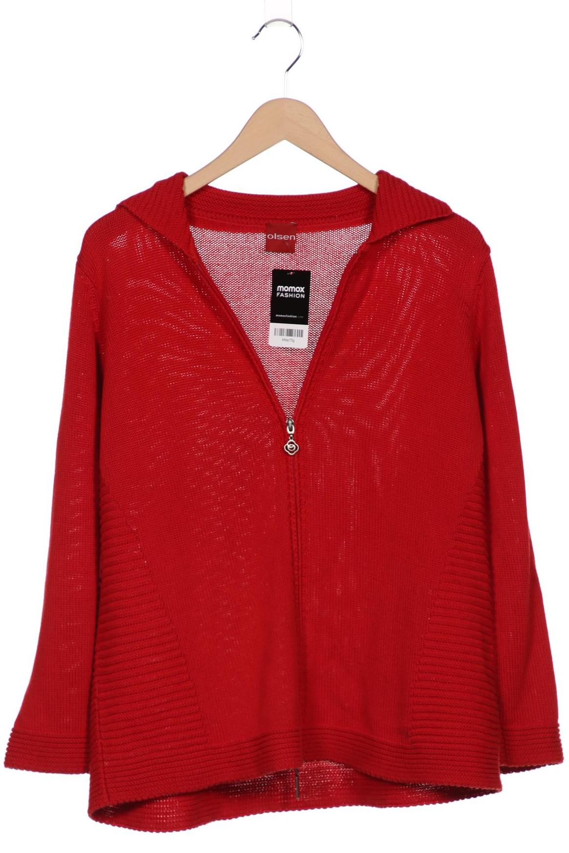 

Olsen Damen Strickjacke, rot, Gr. 44