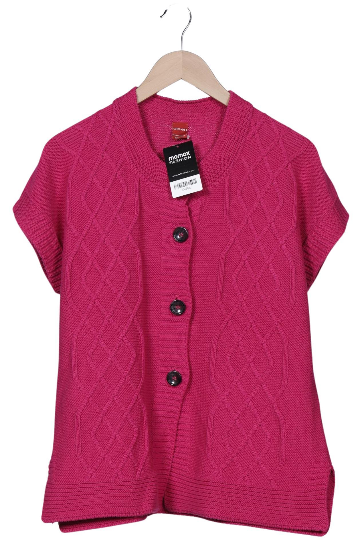

Olsen Damen Strickjacke, pink, Gr. 42