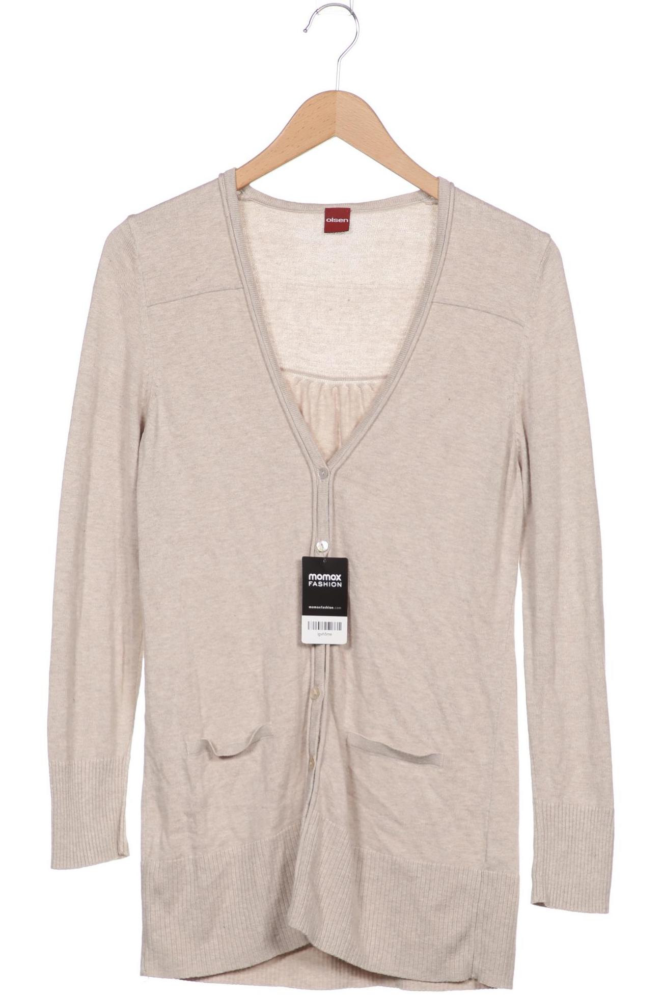 

Olsen Damen Strickjacke, beige, Gr. 38