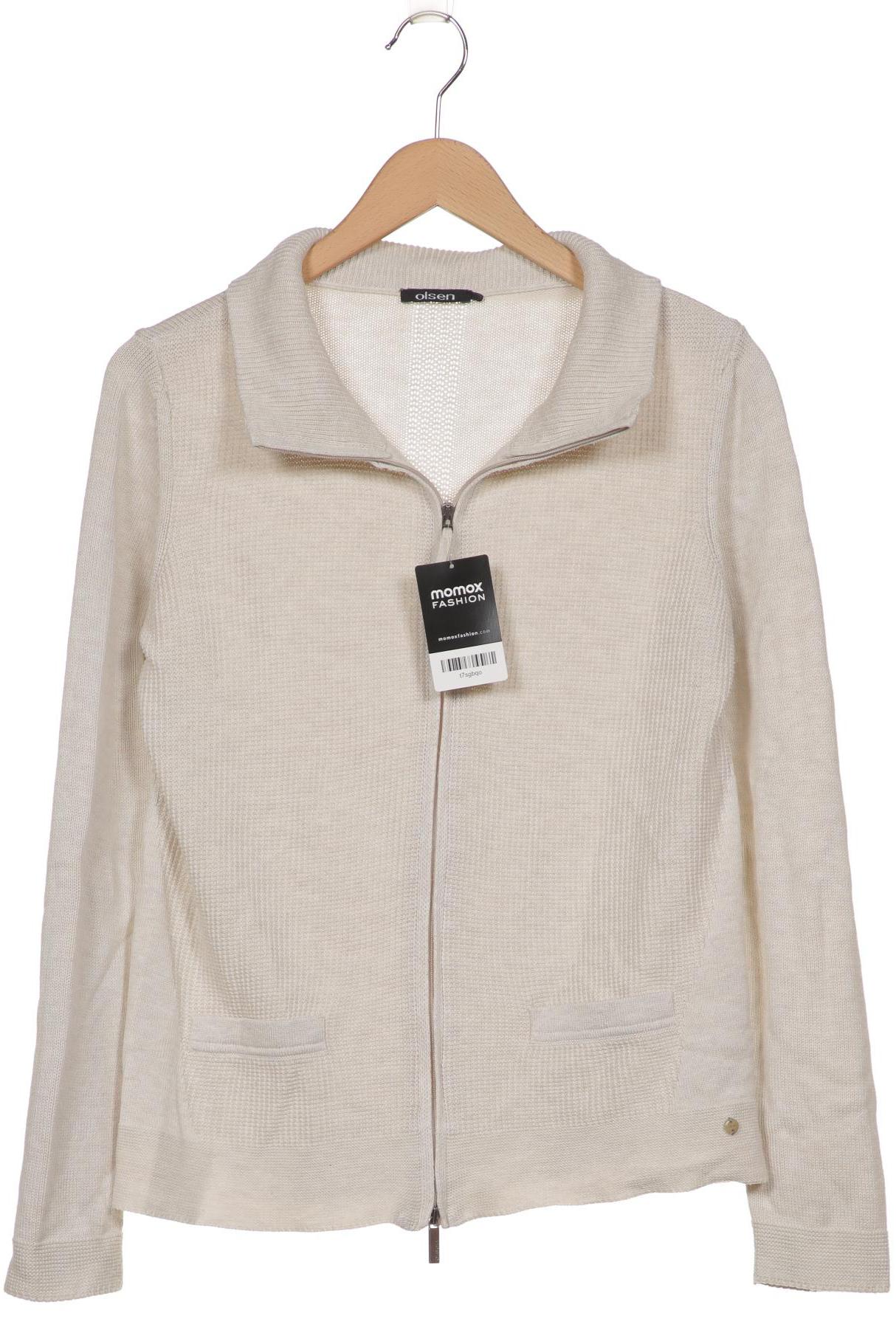 

Olsen Damen Strickjacke, beige, Gr. 34