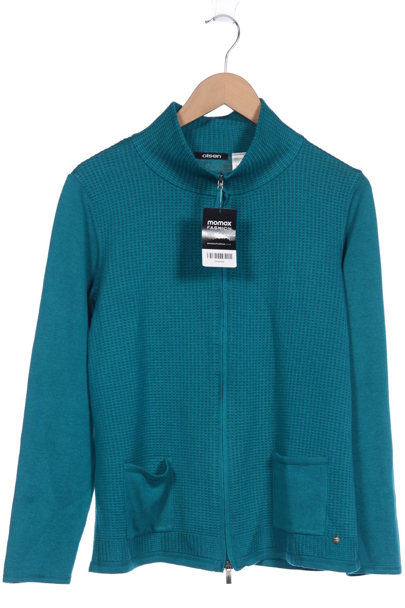 

Olsen Damen Strickjacke, türkis, Gr. 44