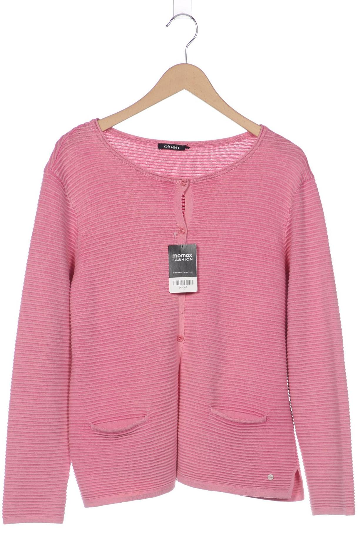

Olsen Damen Strickjacke, pink, Gr. 48