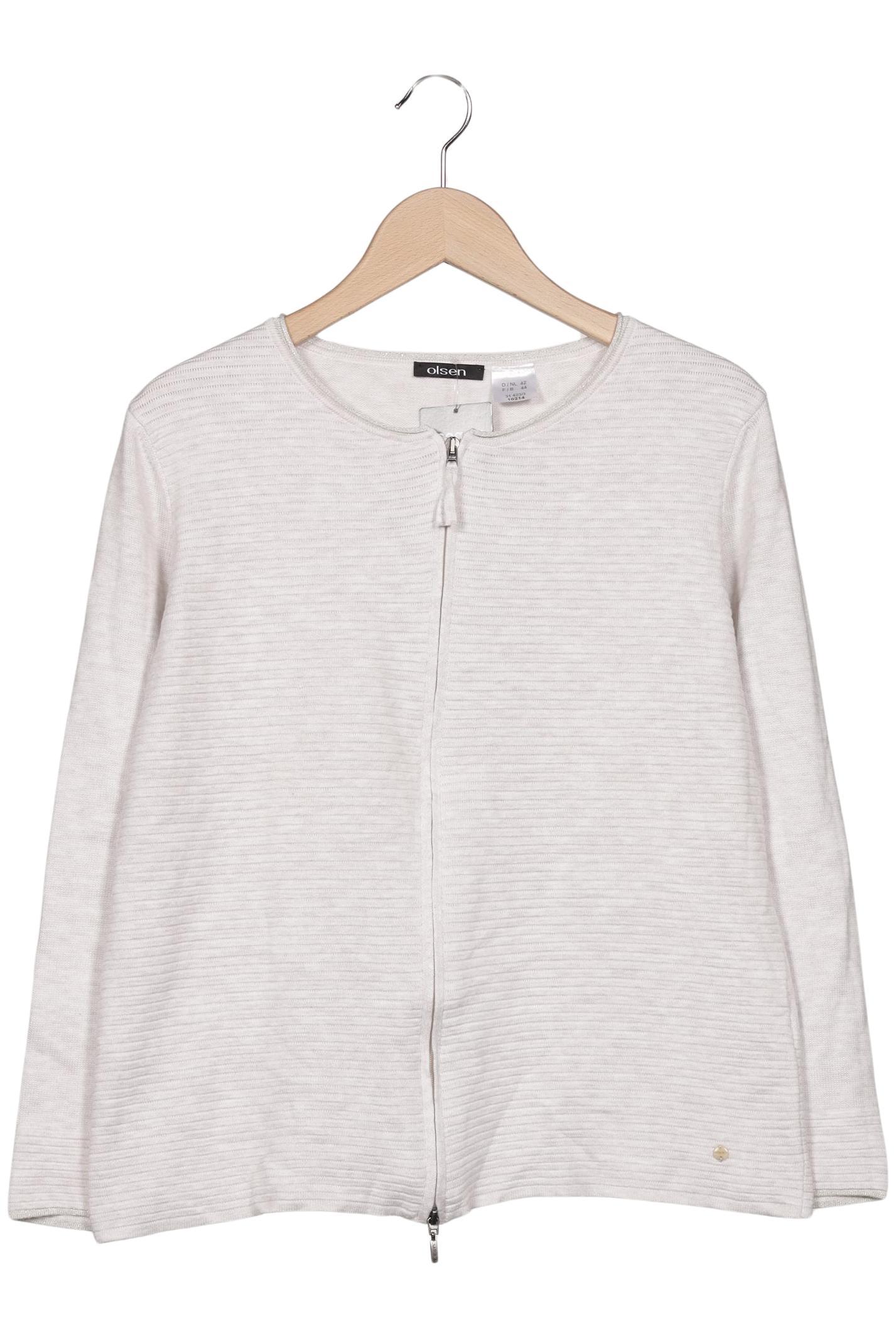 

Olsen Damen Strickjacke, beige, Gr. 42