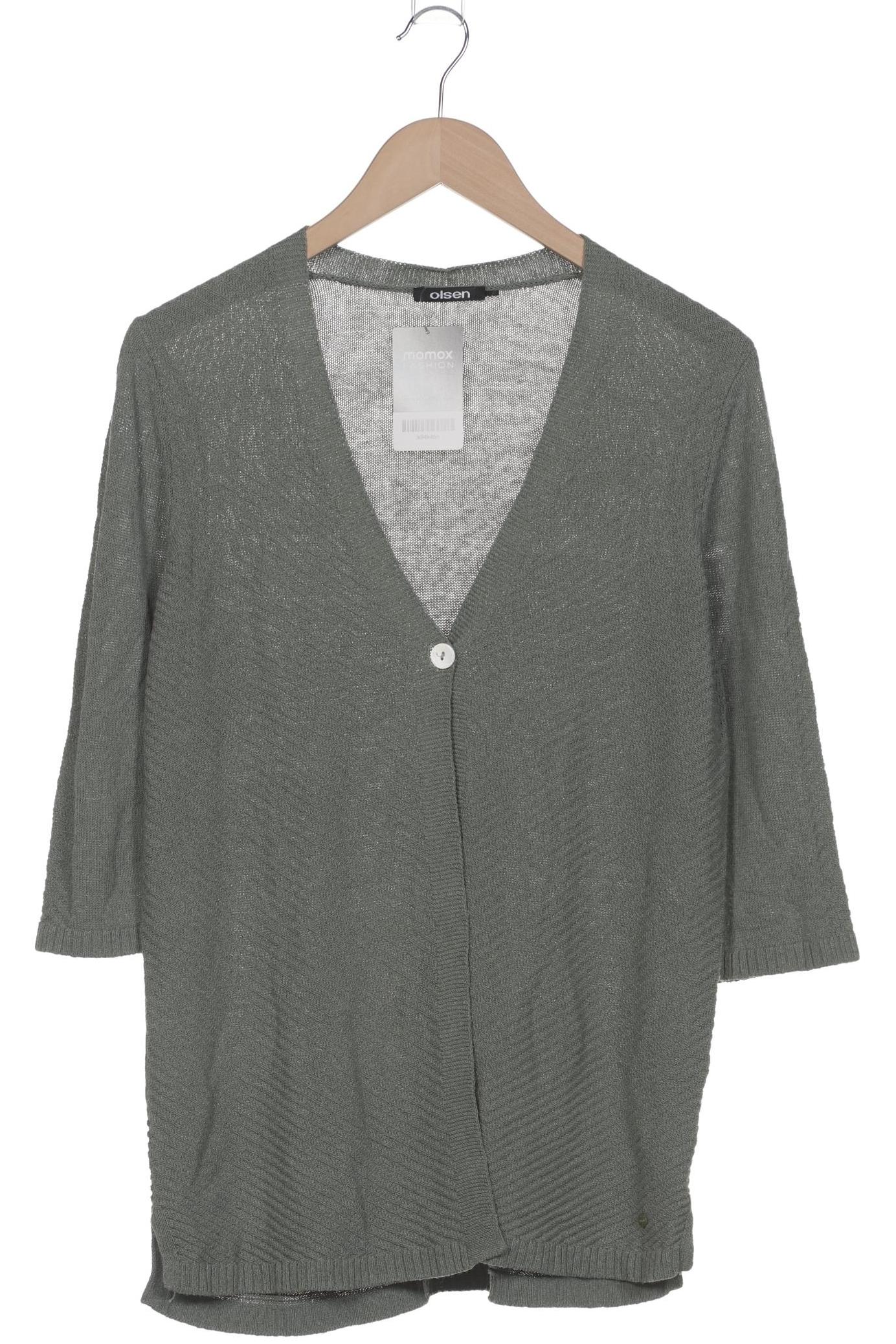 

Olsen Damen Strickjacke, grün, Gr. 42
