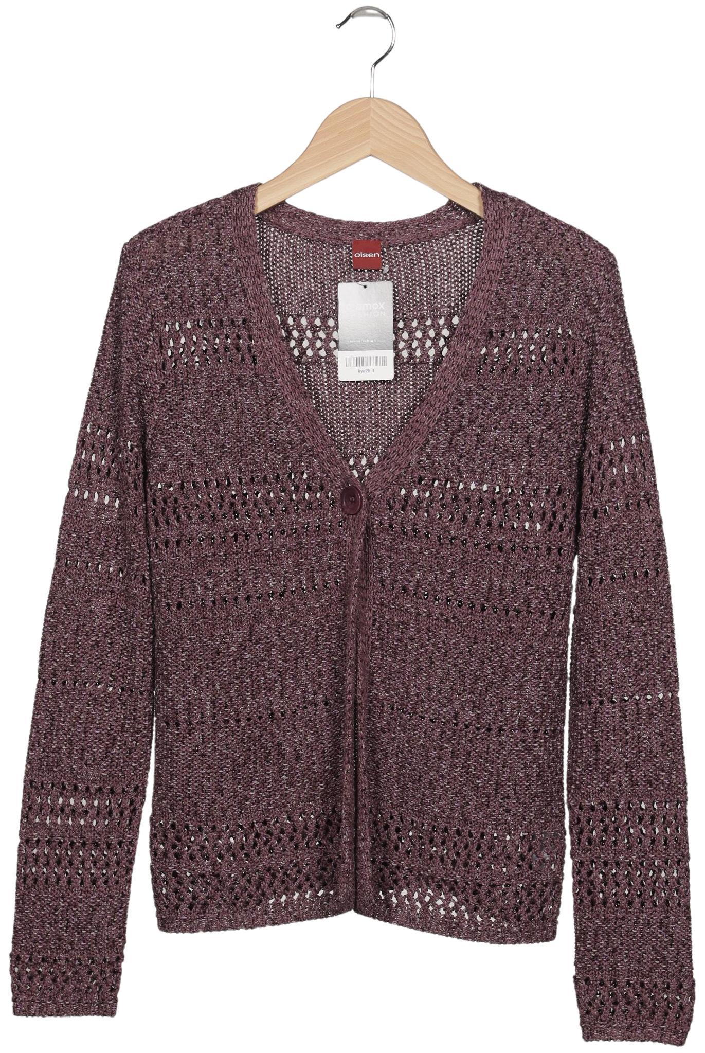 

Olsen Damen Strickjacke, bordeaux, Gr. 42