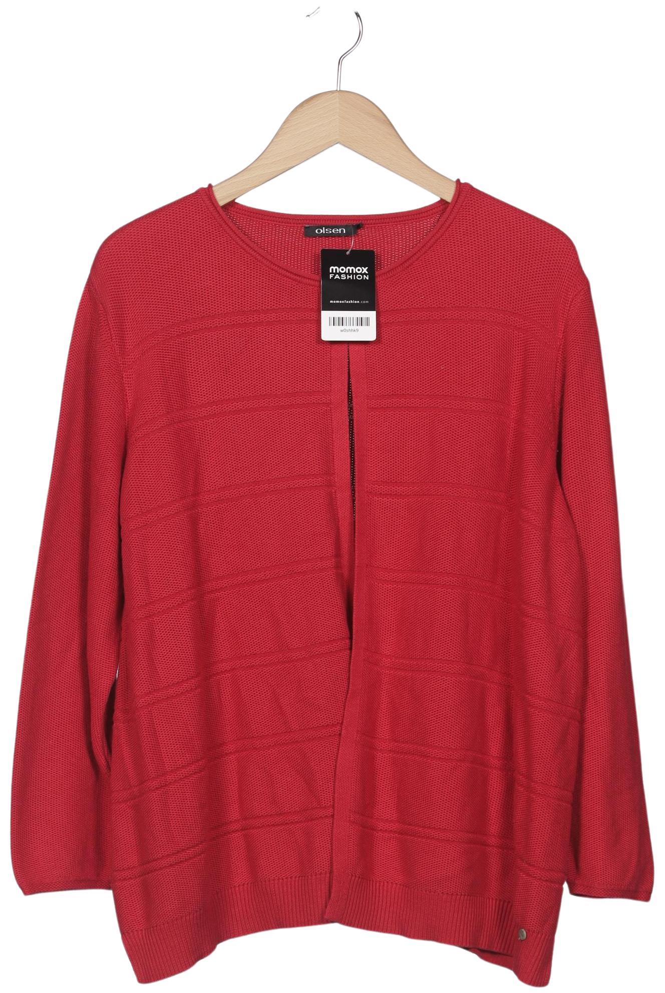 

Olsen Damen Strickjacke, rot, Gr. 48