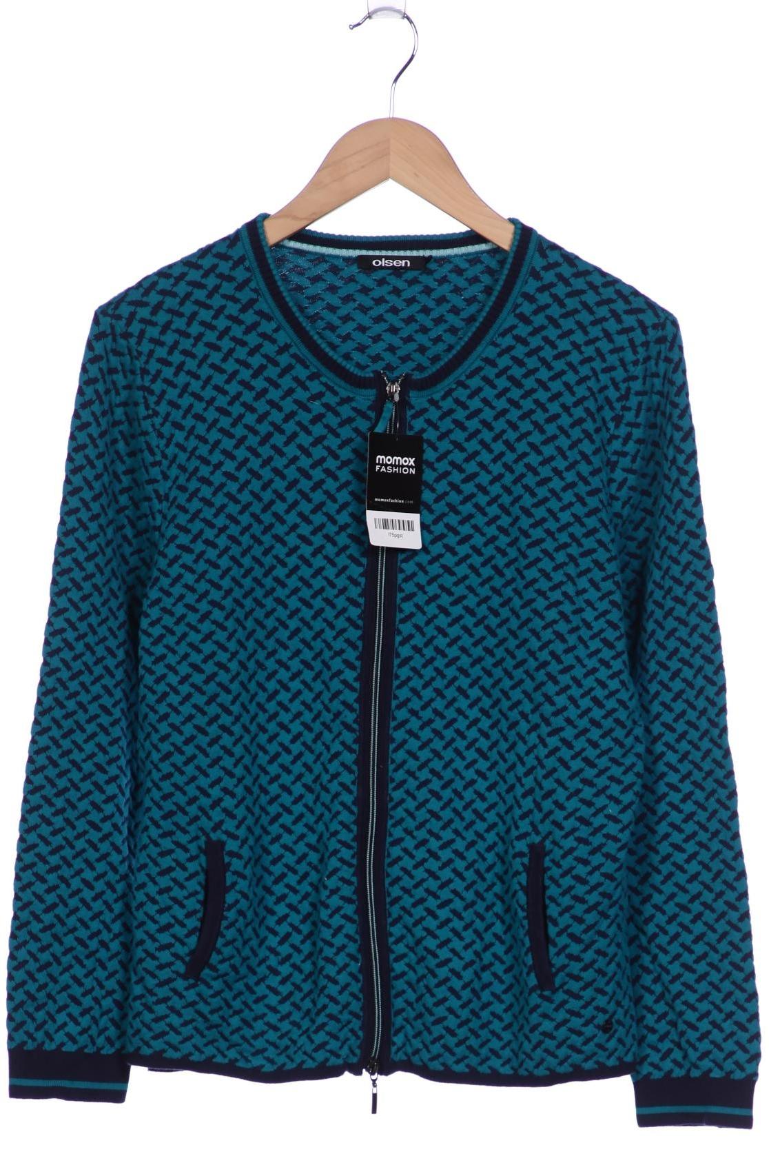 

Olsen Damen Strickjacke, türkis, Gr. 42