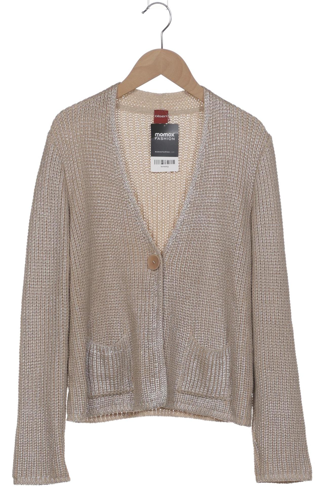 

Olsen Damen Strickjacke, beige, Gr. 38
