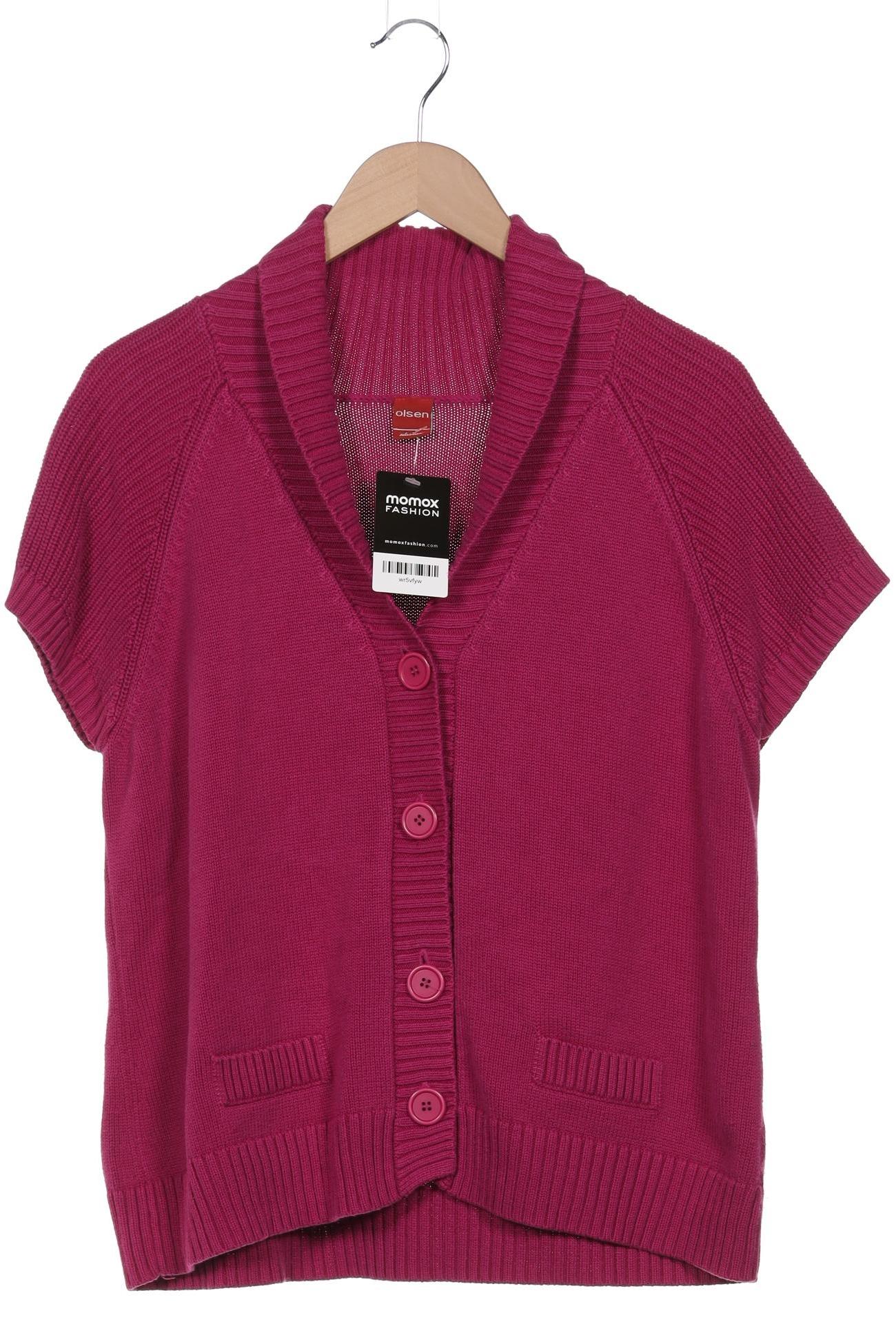 

Olsen Damen Strickjacke, pink, Gr. 46