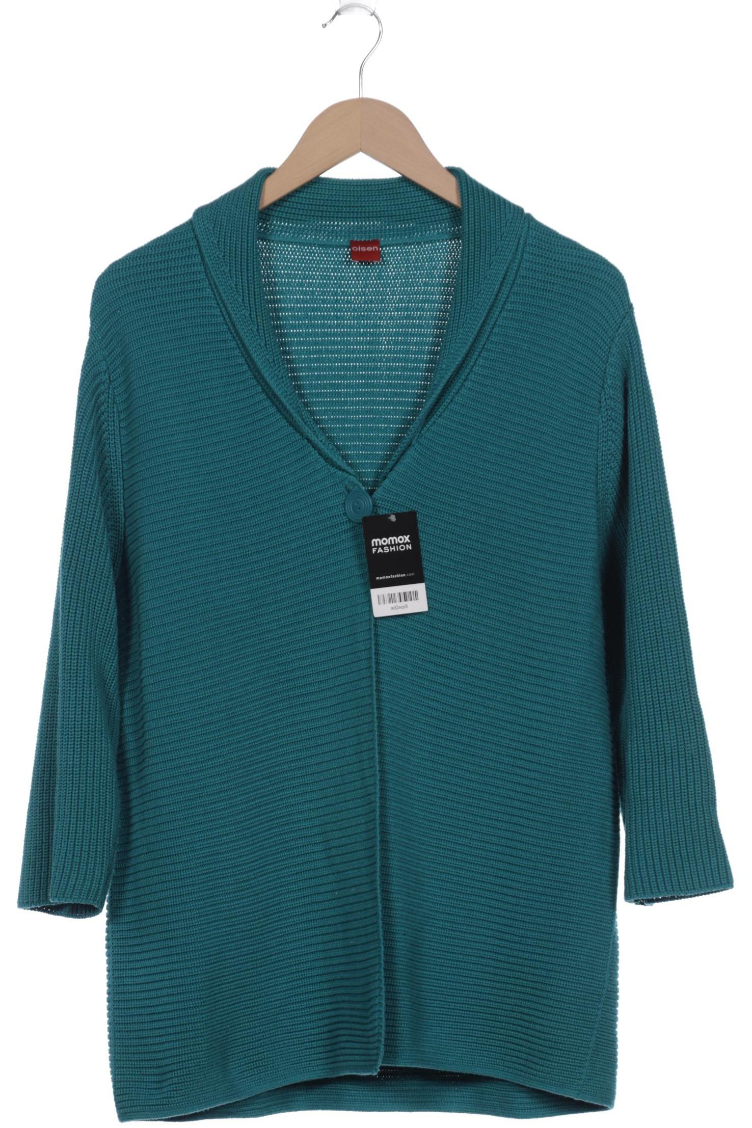 

Olsen Damen Strickjacke, türkis, Gr. 46