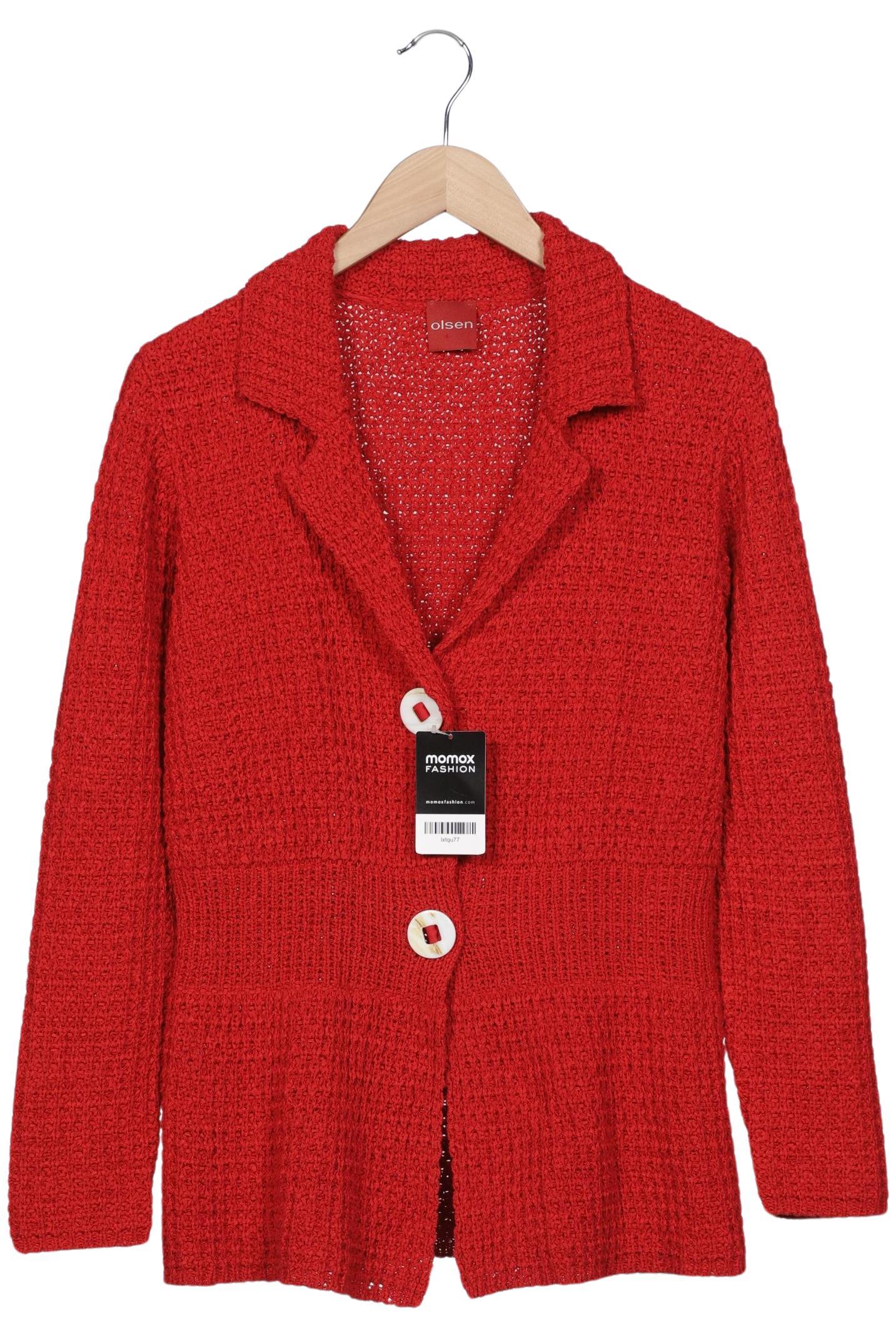 

Olsen Damen Strickjacke, rot, Gr. 46
