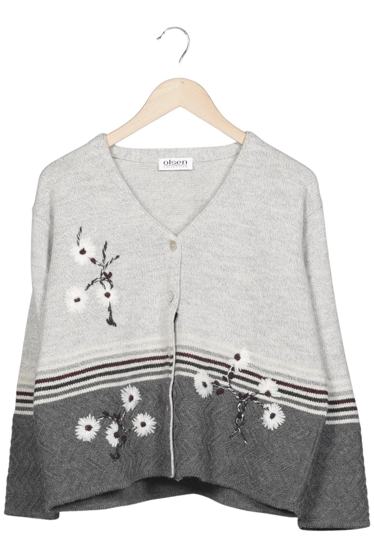 

Olsen Damen Strickjacke, grau, Gr. 42