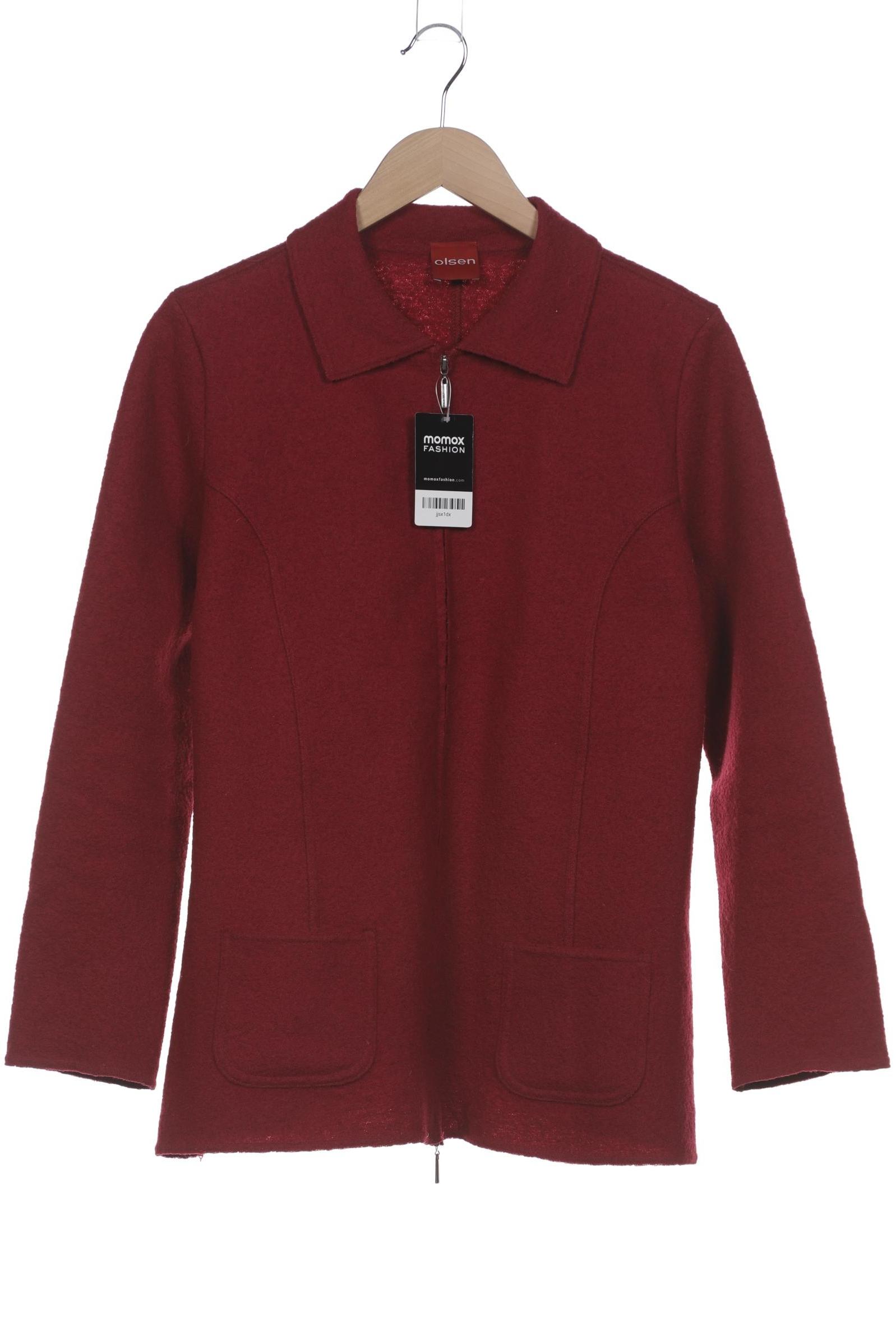 

Olsen Damen Strickjacke, bordeaux, Gr. 46