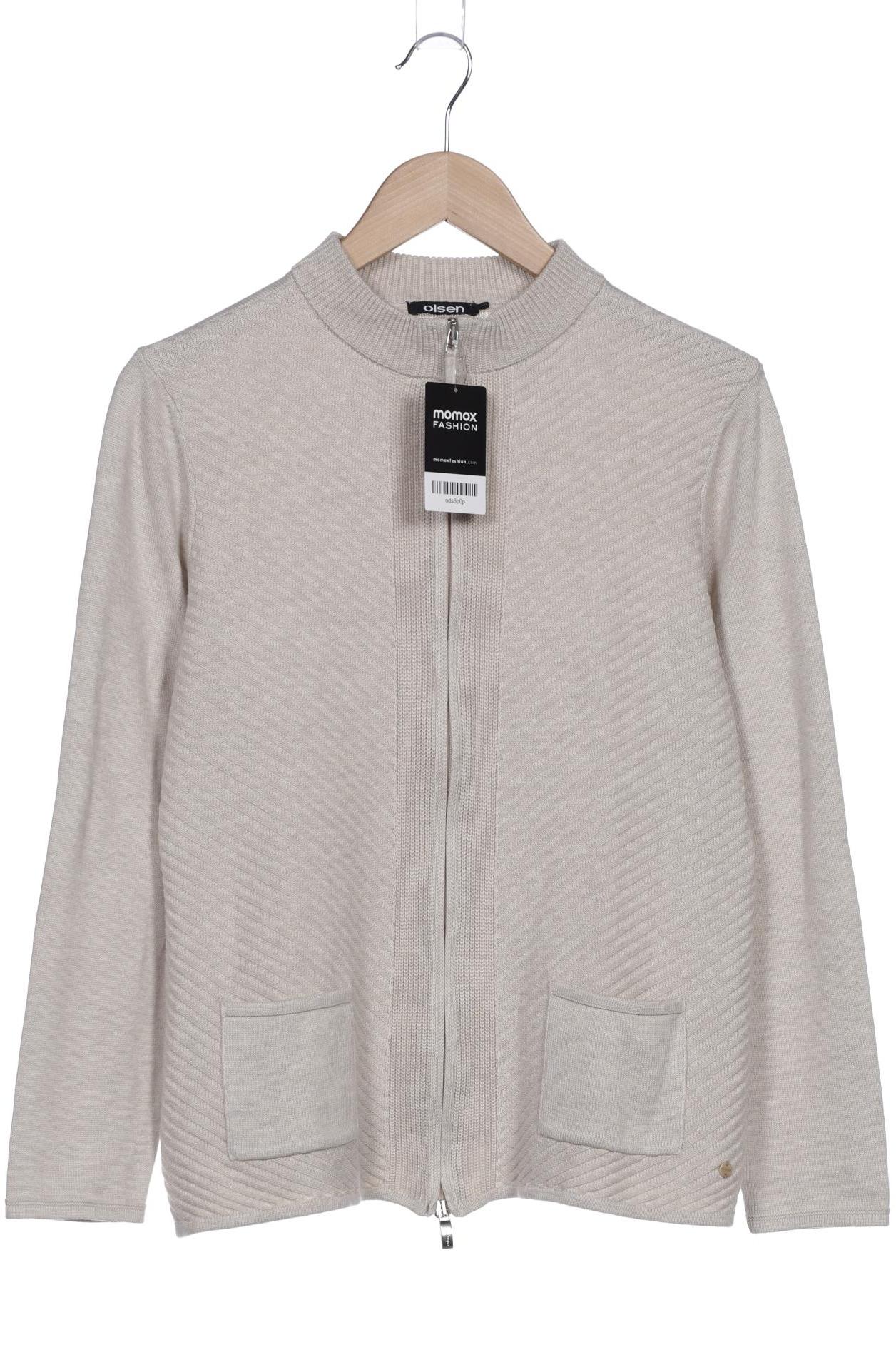 

Olsen Damen Strickjacke, beige, Gr. 42