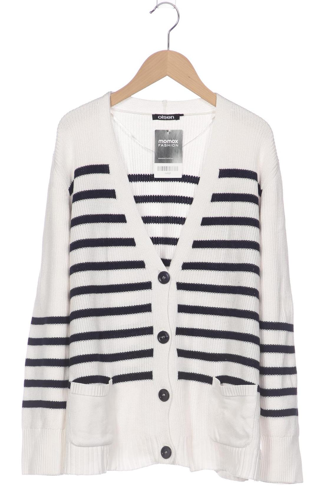 

Olsen Damen Strickjacke, weiß, Gr. 46