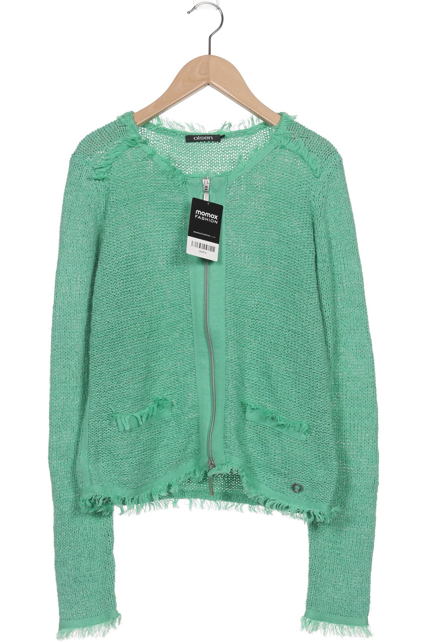 

Olsen Damen Strickjacke, grün, Gr. 38