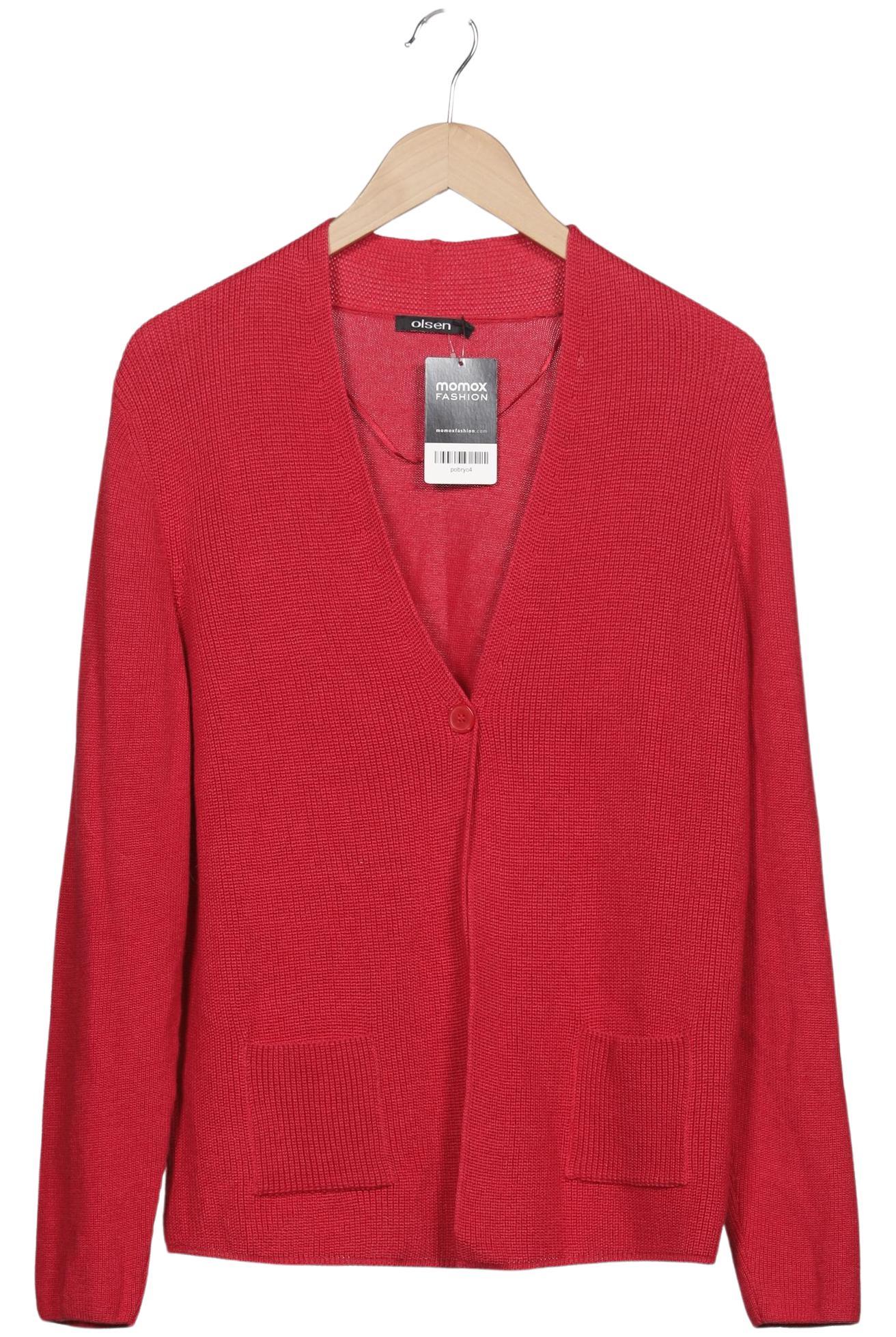 

Olsen Damen Strickjacke, rot, Gr. 44