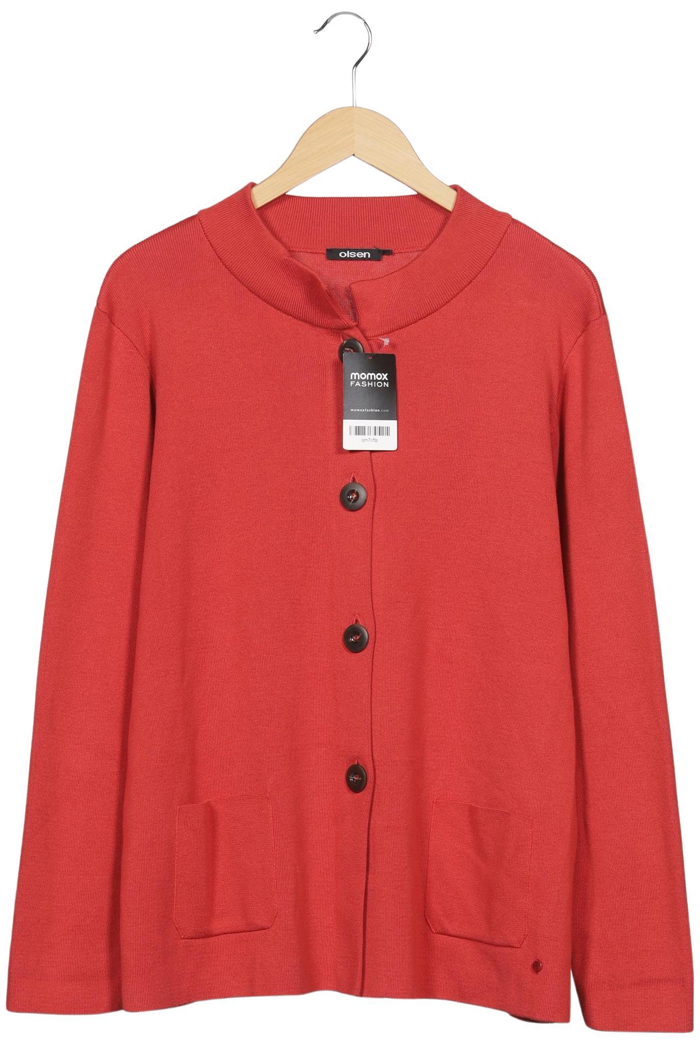 

Olsen Damen Strickjacke, rot, Gr. 46