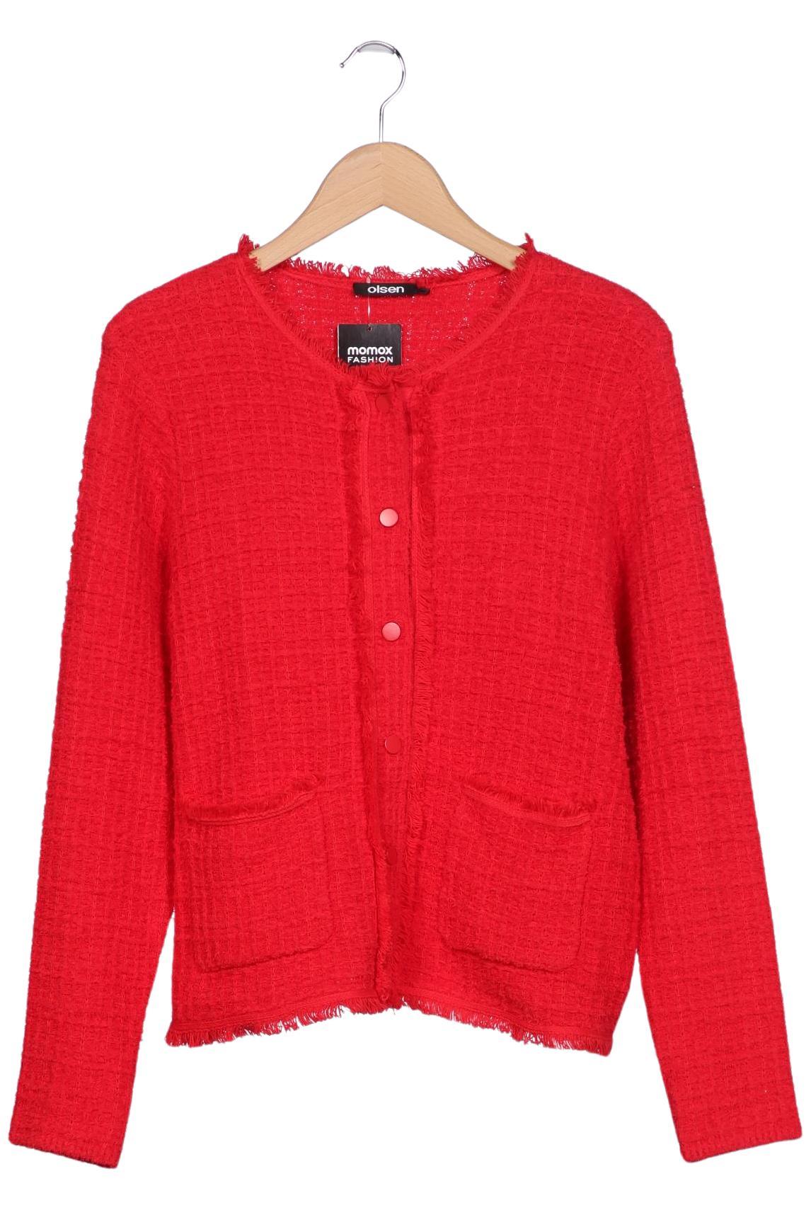 

Olsen Damen Strickjacke, rot, Gr. 40