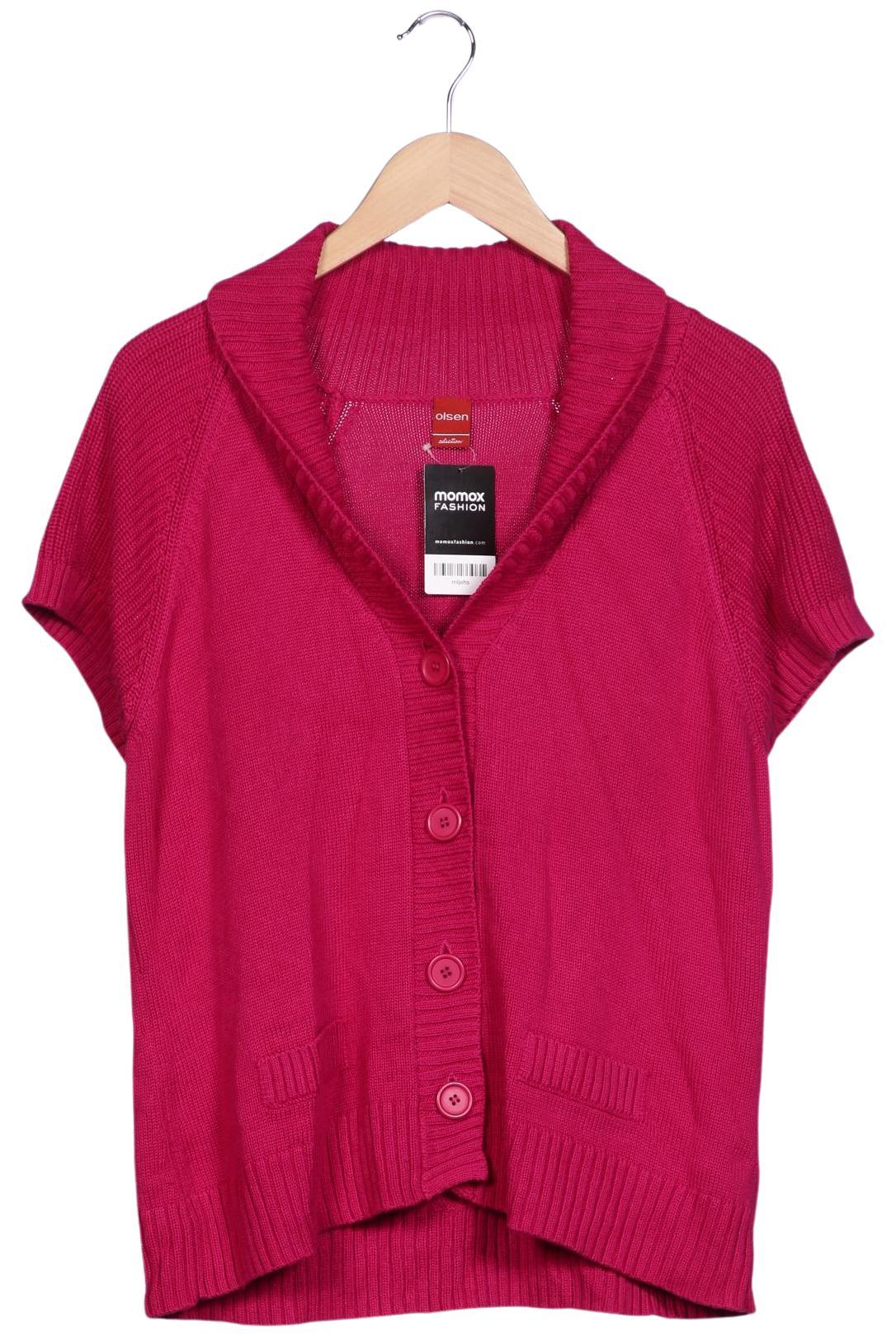 

Olsen Damen Strickjacke, pink, Gr. 44