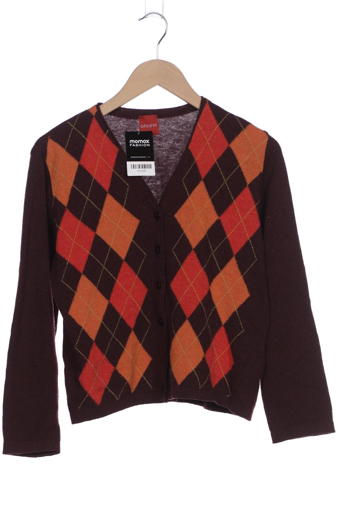 

Olsen Damen Strickjacke, bordeaux, Gr. 42