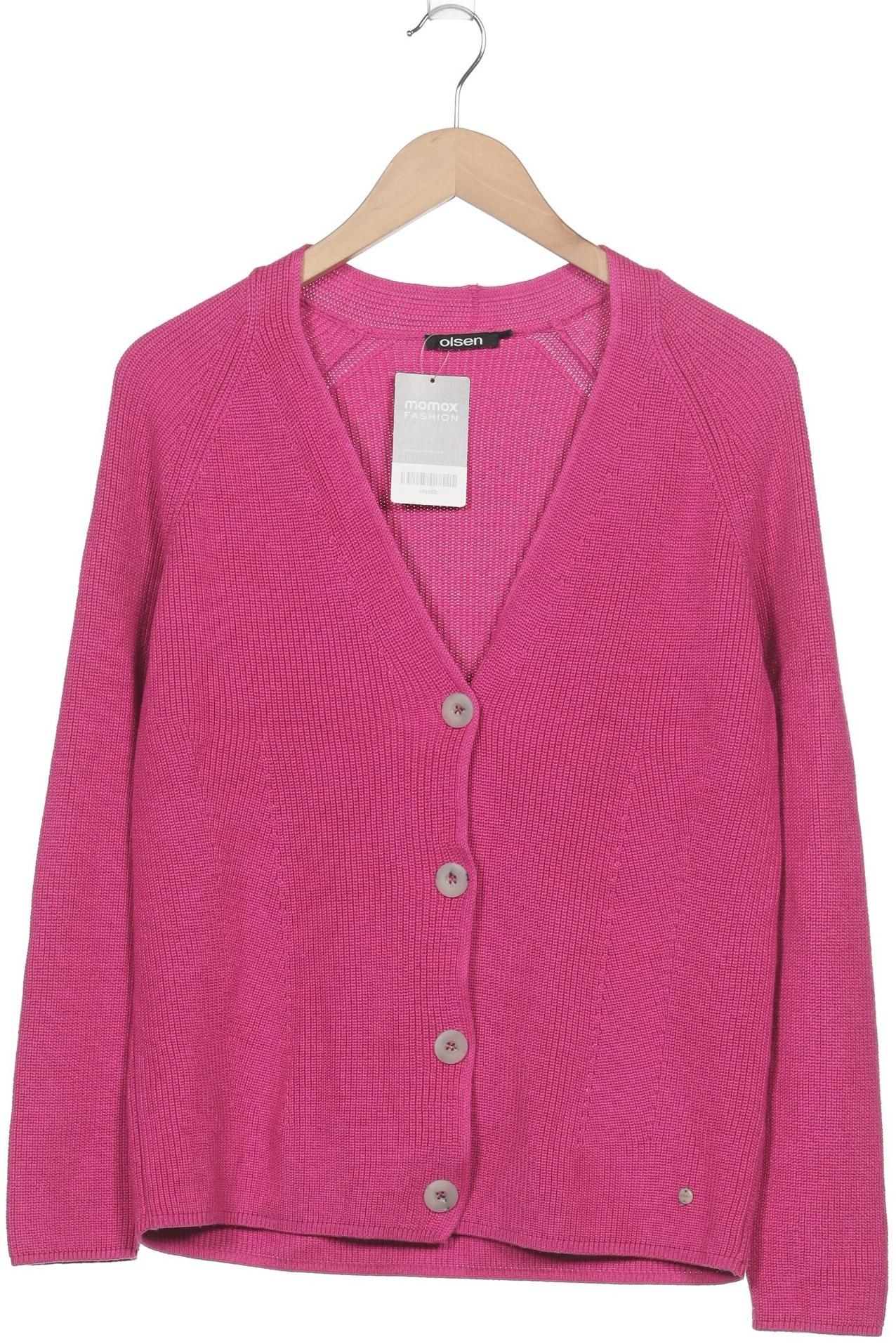 

Olsen Damen Strickjacke, pink, Gr. 42