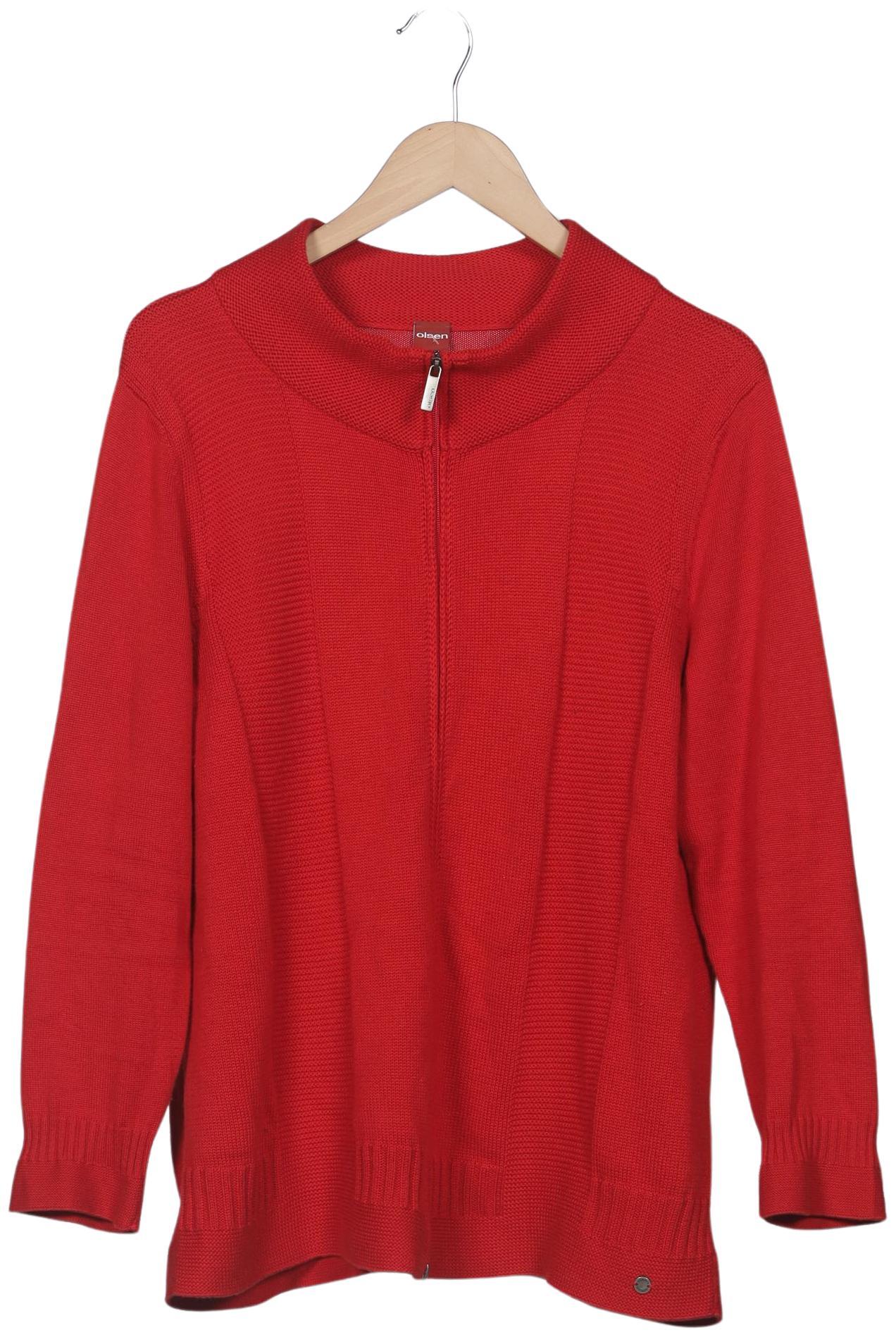 

Olsen Damen Strickjacke, rot, Gr. 46