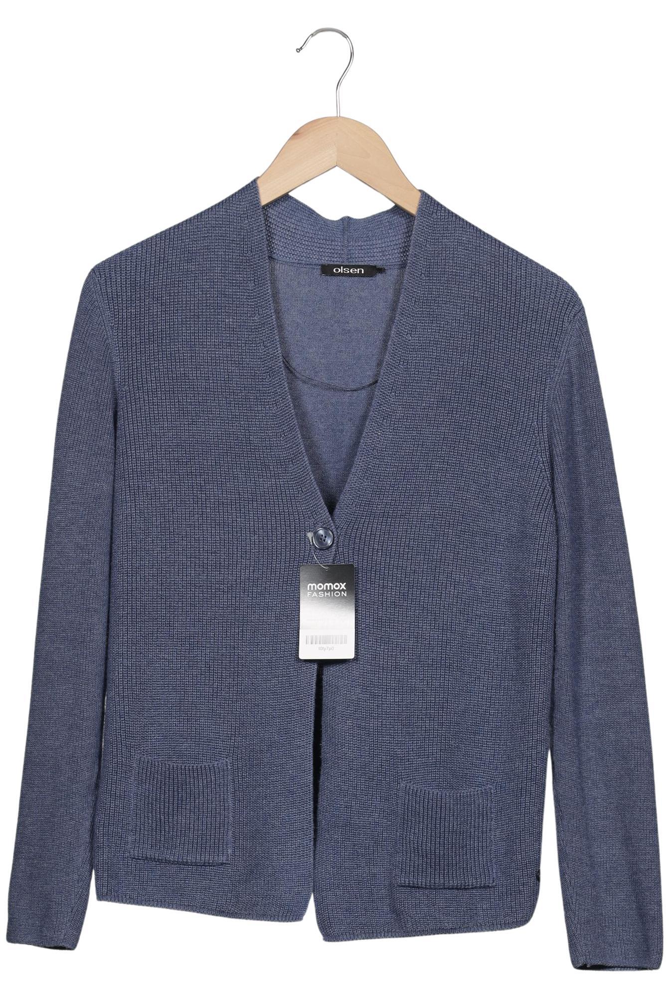 

Olsen Damen Strickjacke, blau, Gr. 40
