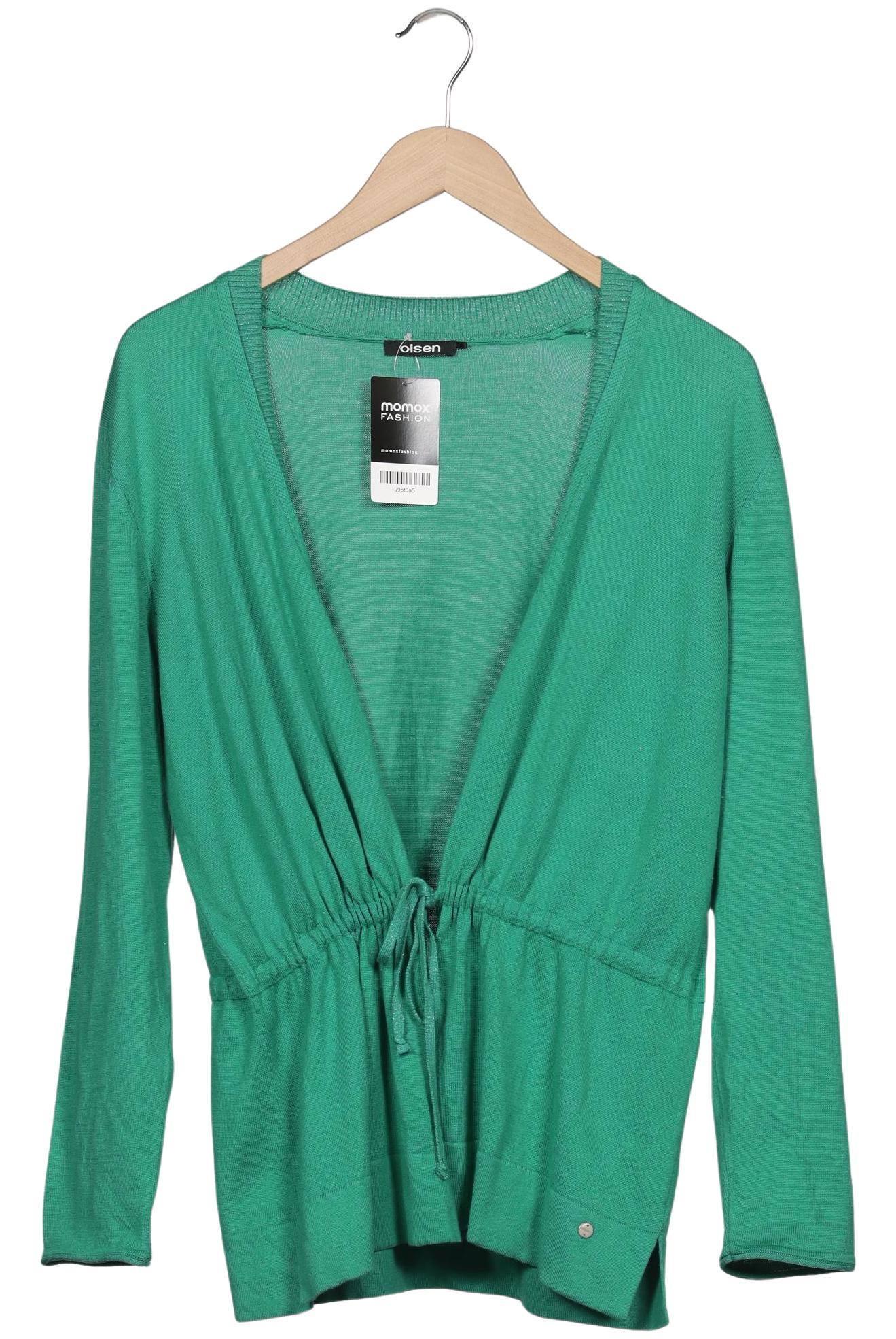 

Olsen Damen Strickjacke, grün, Gr. 42