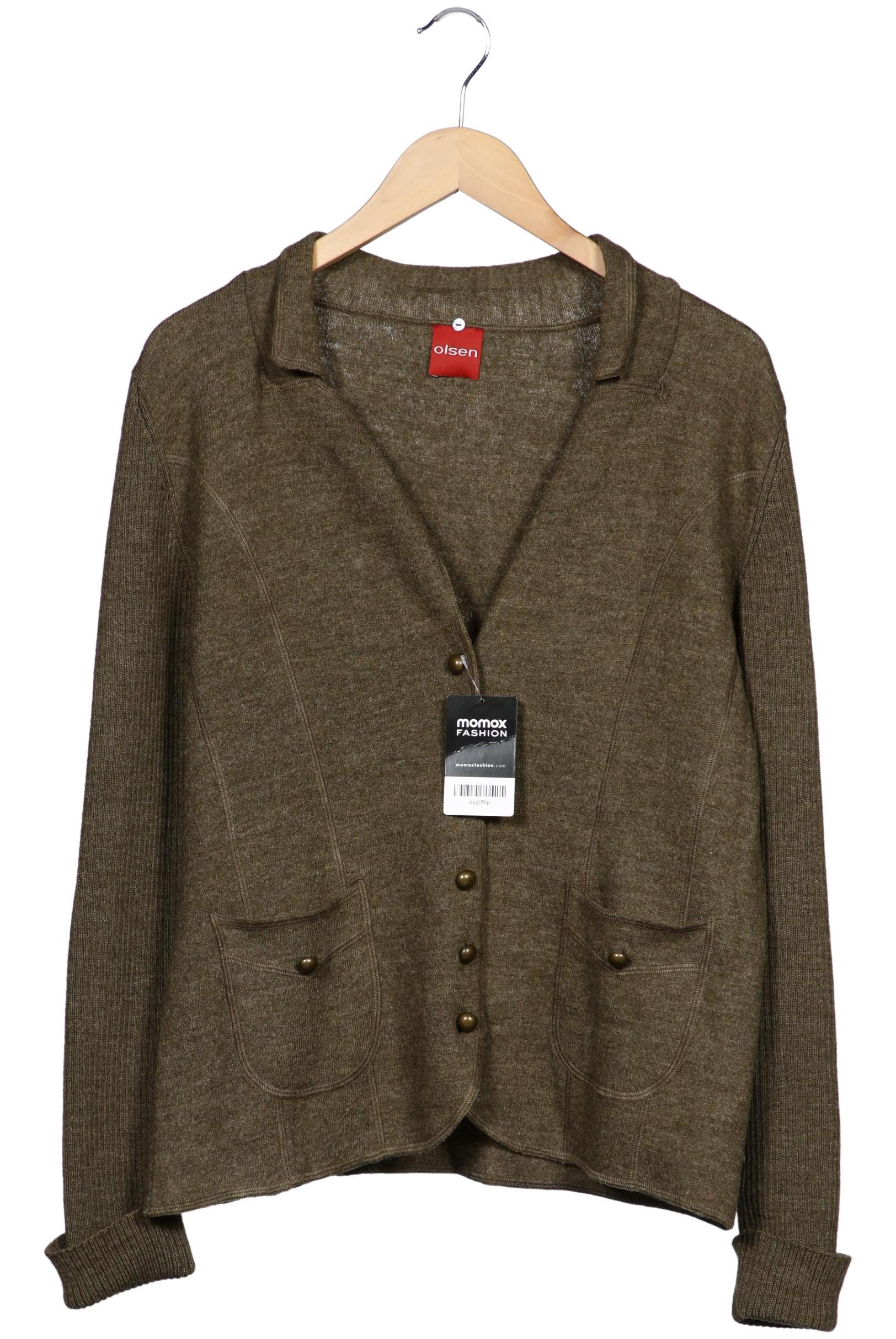 

Olsen Damen Strickjacke, grün, Gr. 42