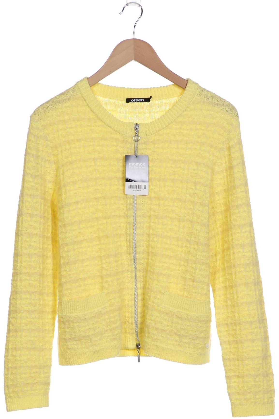 

Olsen Damen Strickjacke, gelb, Gr. 38