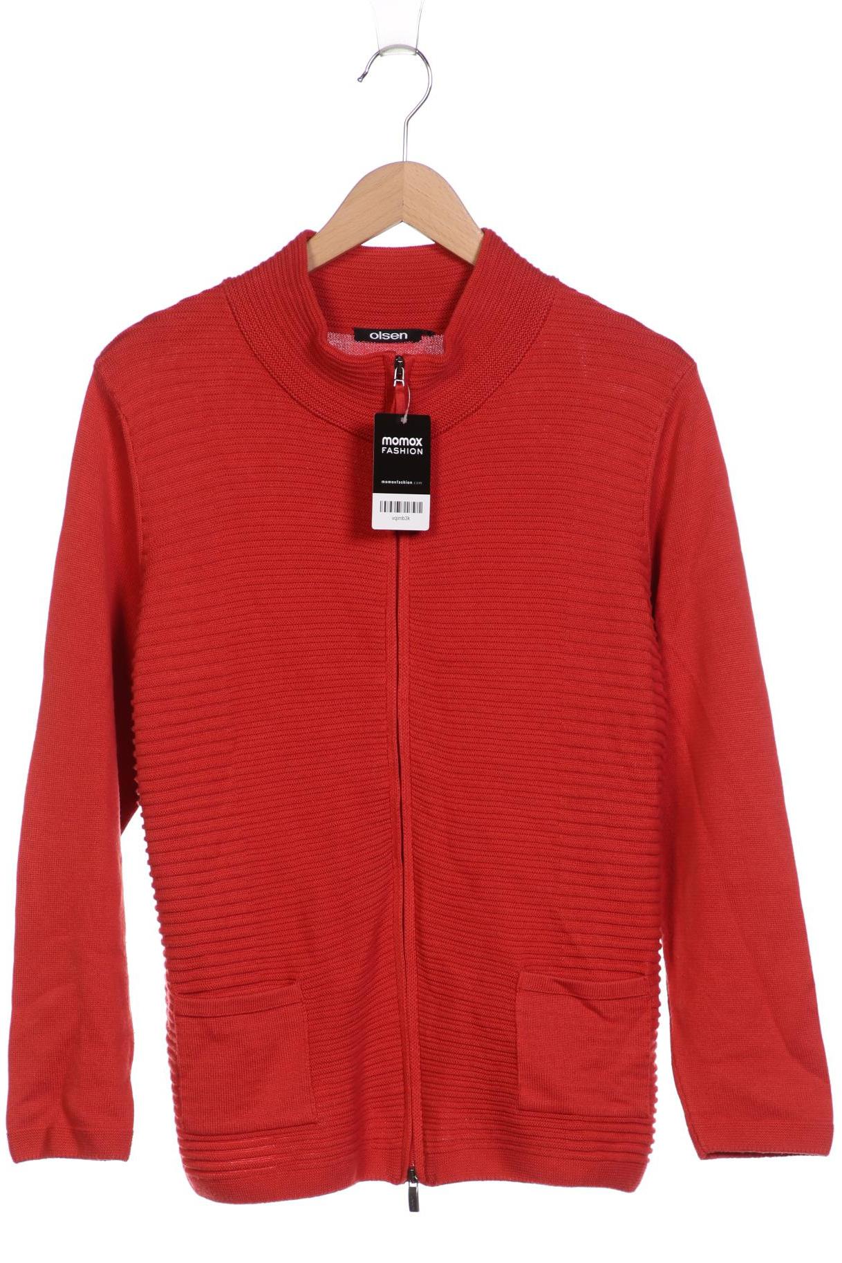 

Olsen Damen Strickjacke, rot, Gr. 44
