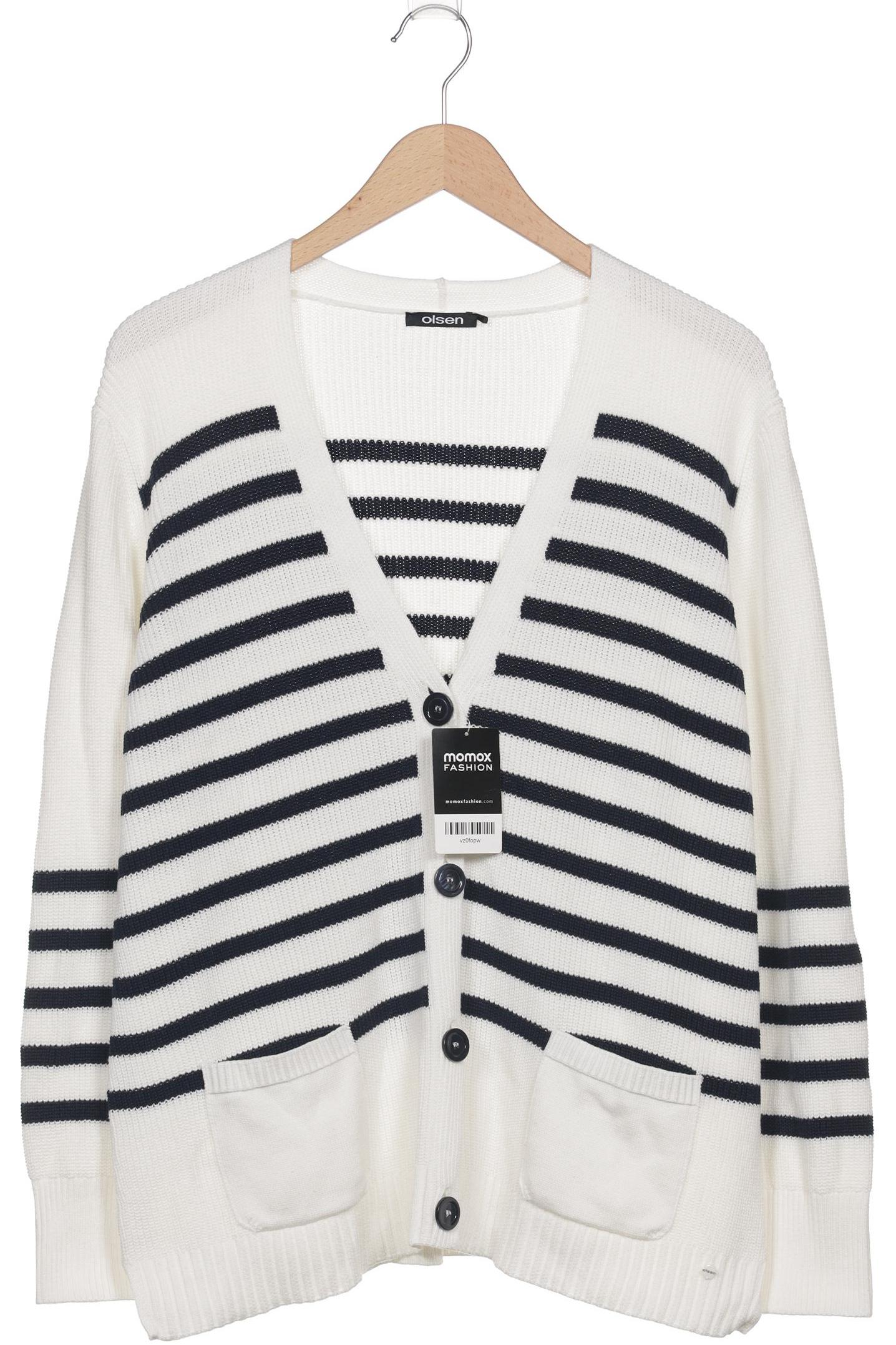 

Olsen Damen Strickjacke, weiß, Gr. 44