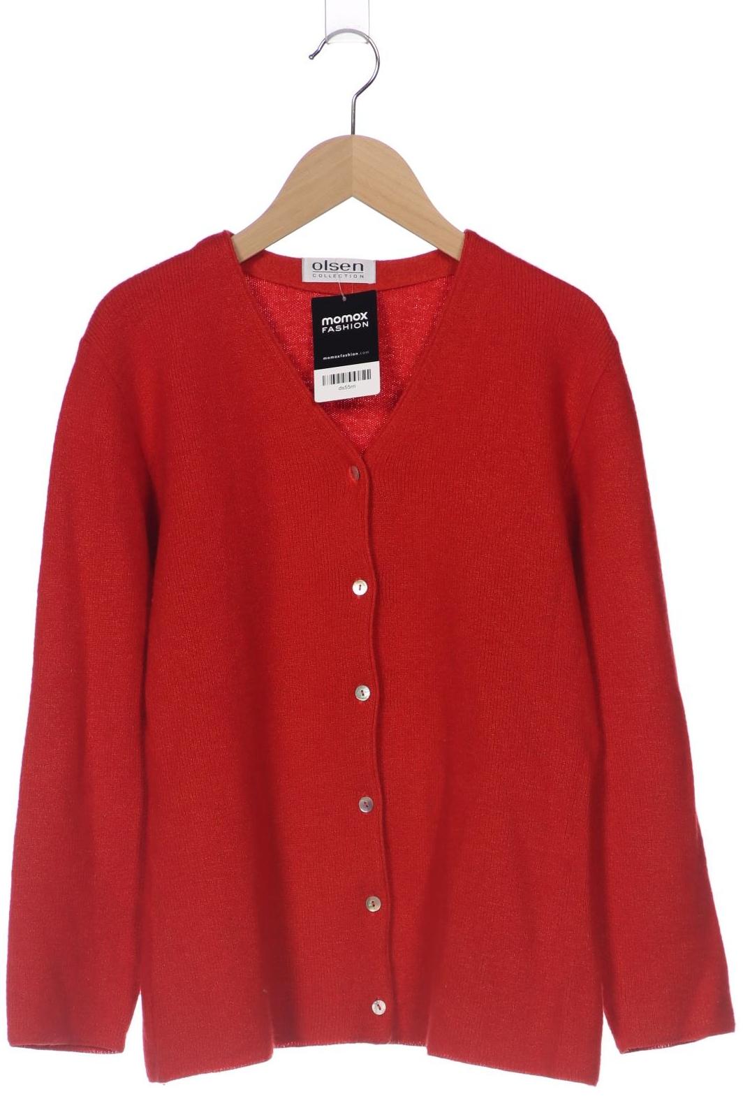 

Olsen Damen Strickjacke, rot, Gr. 40