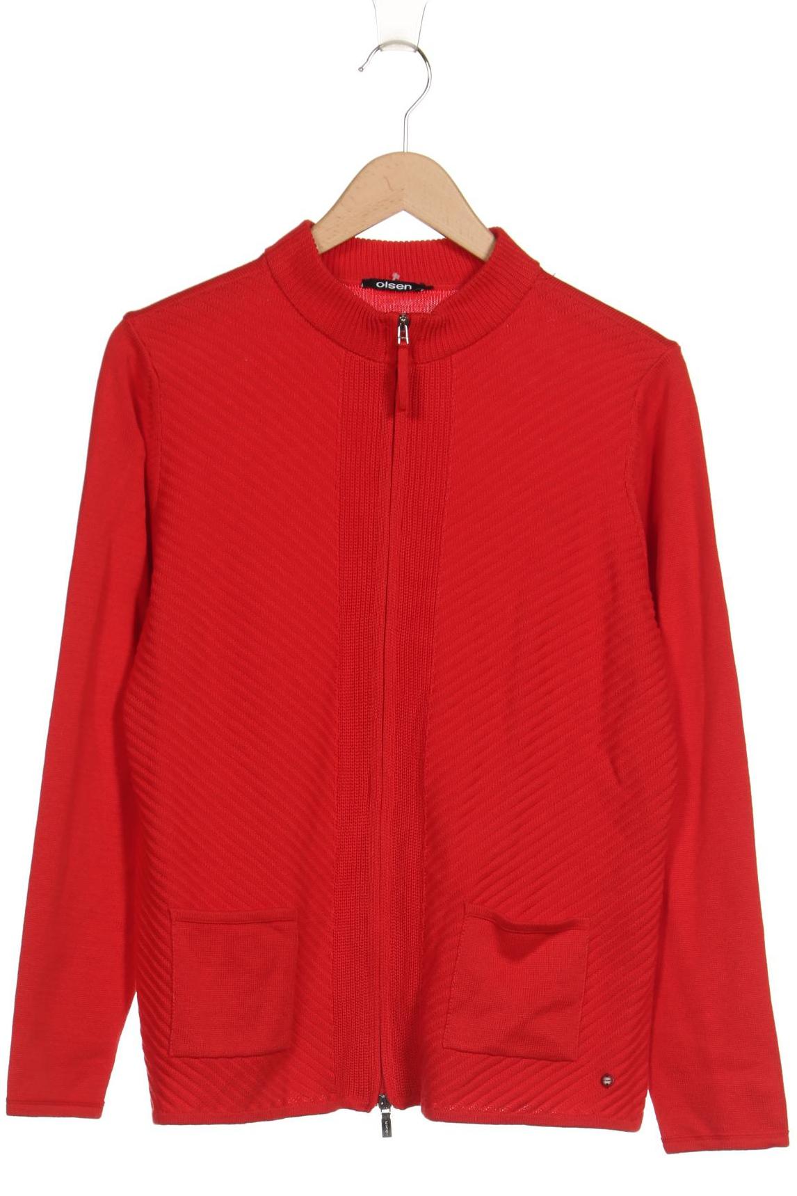 

Olsen Damen Strickjacke, rot, Gr. 42