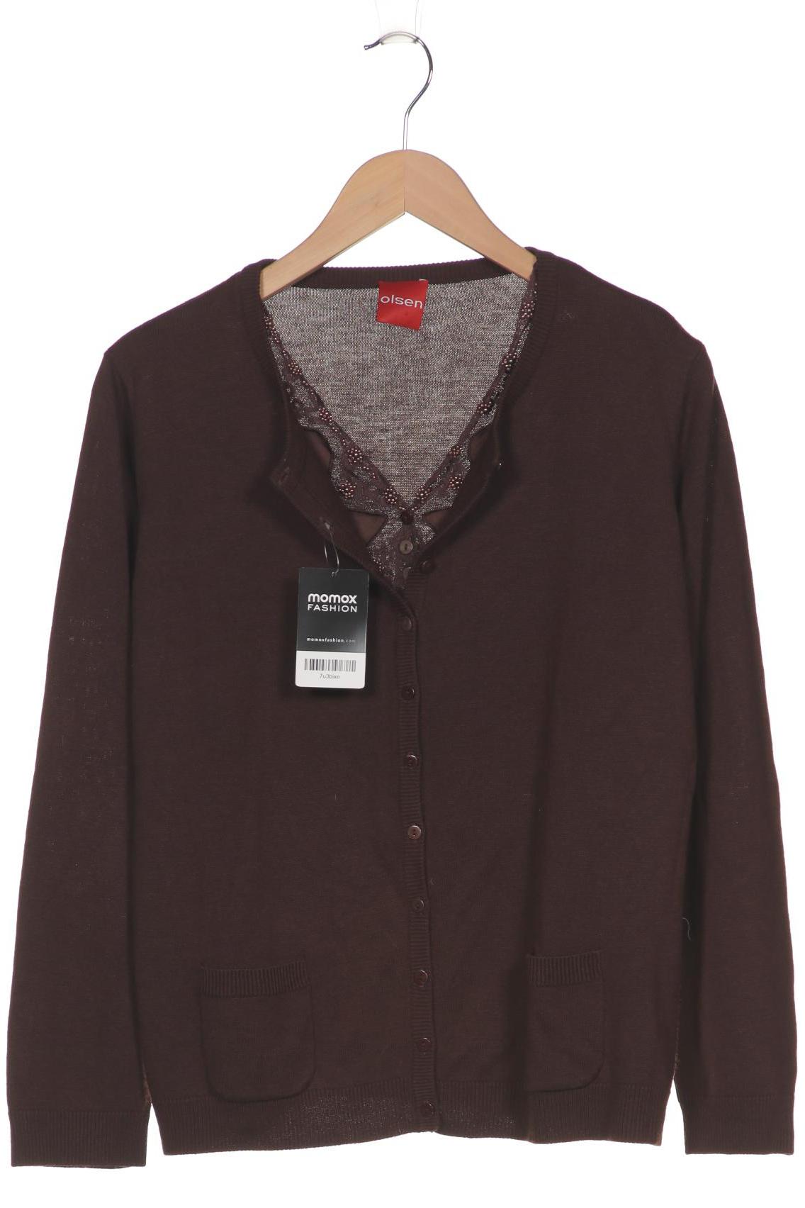 

Olsen Damen Strickjacke, braun, Gr. 44